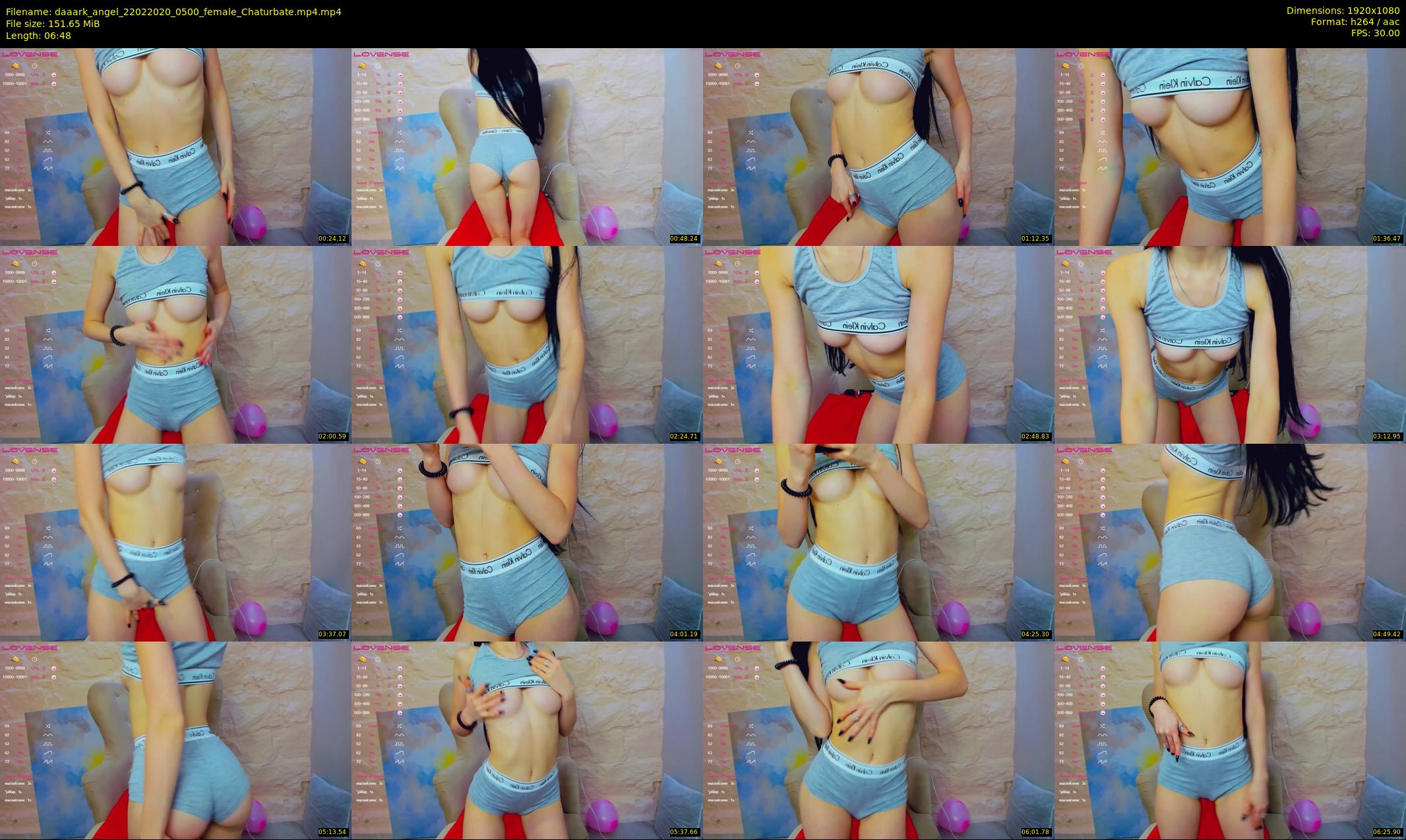 daaark_angel — 7 minute Chaturbate female cam show recording, 1080p, Feb 22, 2020