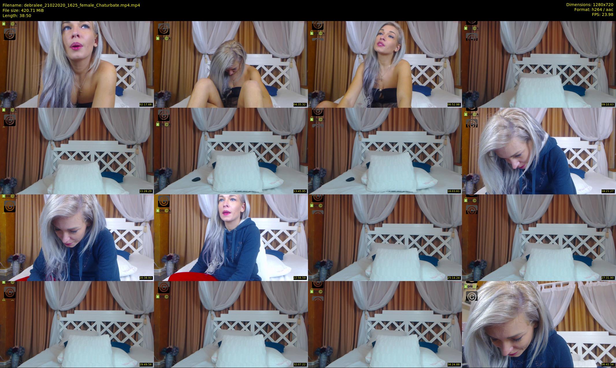 debralee — 39 minute Chaturbate female cam show recording, 720p, Feb 21, 2020