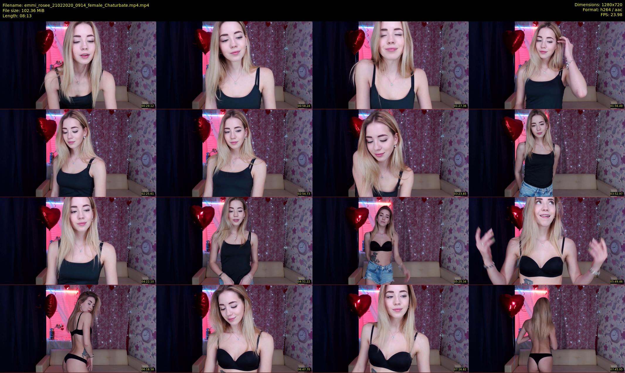 emmi_rosee — 9 minute Chaturbate female cam show recording, 720p, Feb 21, 2020