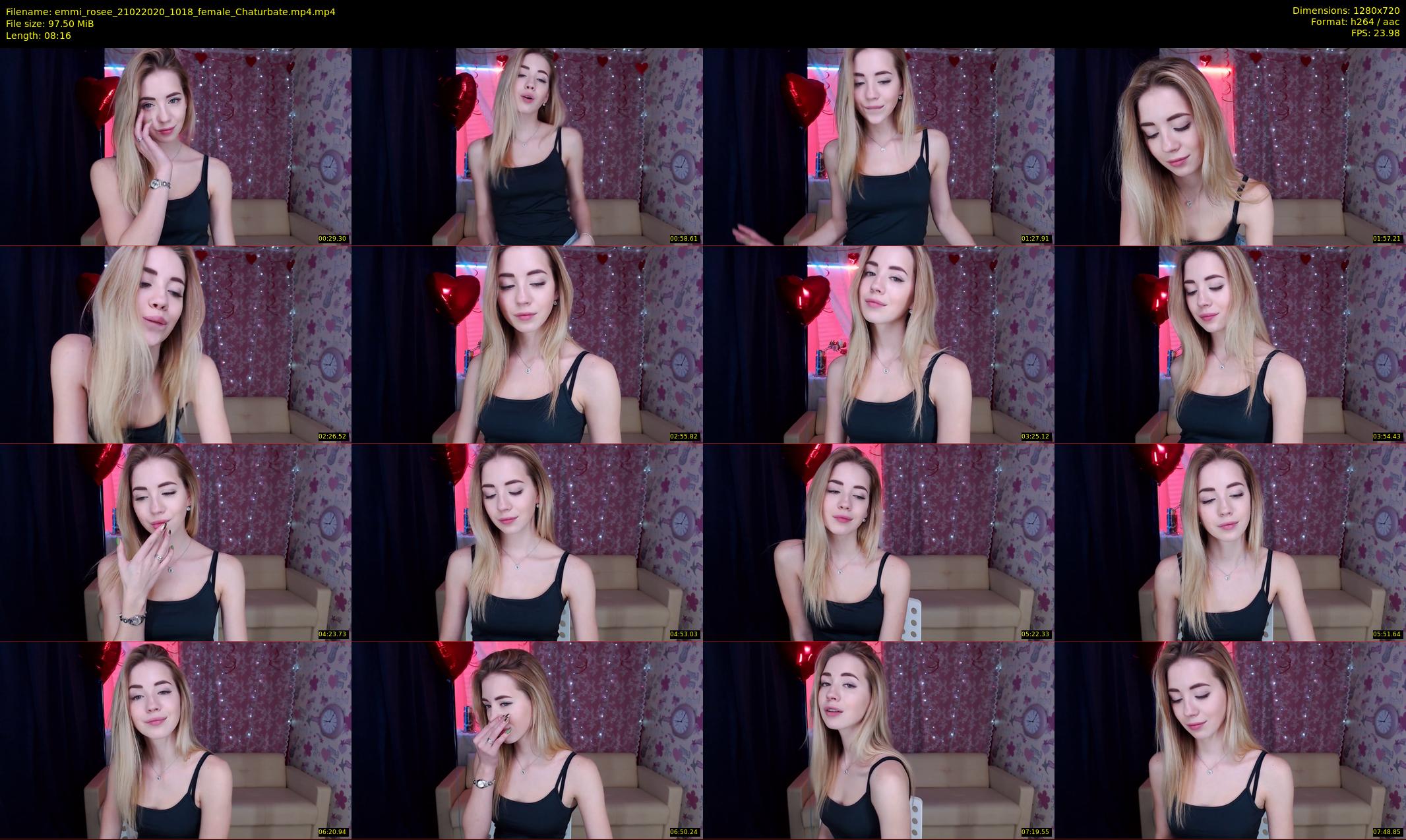emmi_rosee — 9 minute Chaturbate female cam show recording, 720p, Feb 21, 2020