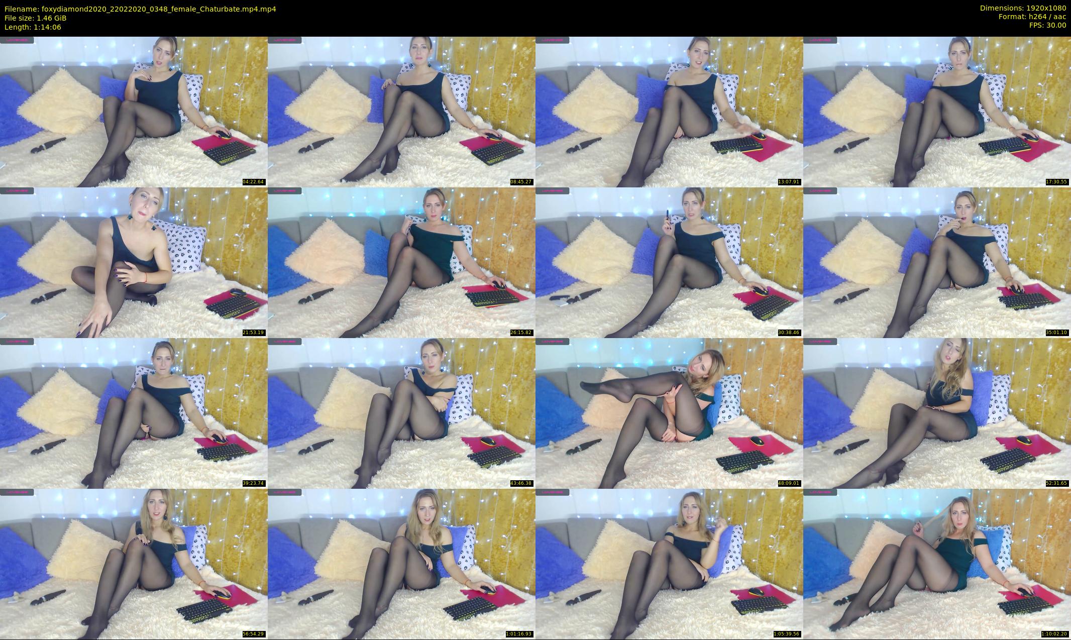 foxydiamond2020 — 75 minute Chaturbate female cam show recording, 1080p, Feb 22, 2020