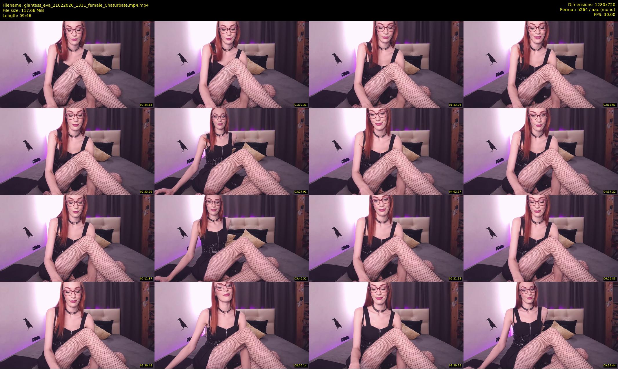 giantess_eva — 10 minute Chaturbate female cam show recording, 720p, Feb 21, 2020