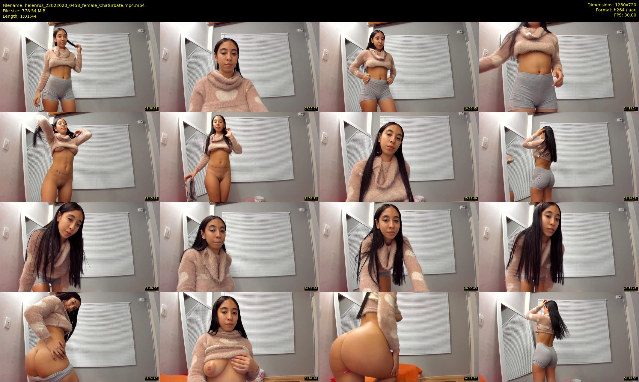 helenrus — 62 minute Chaturbate female cam show recording, 720p, Feb 22, 2020
