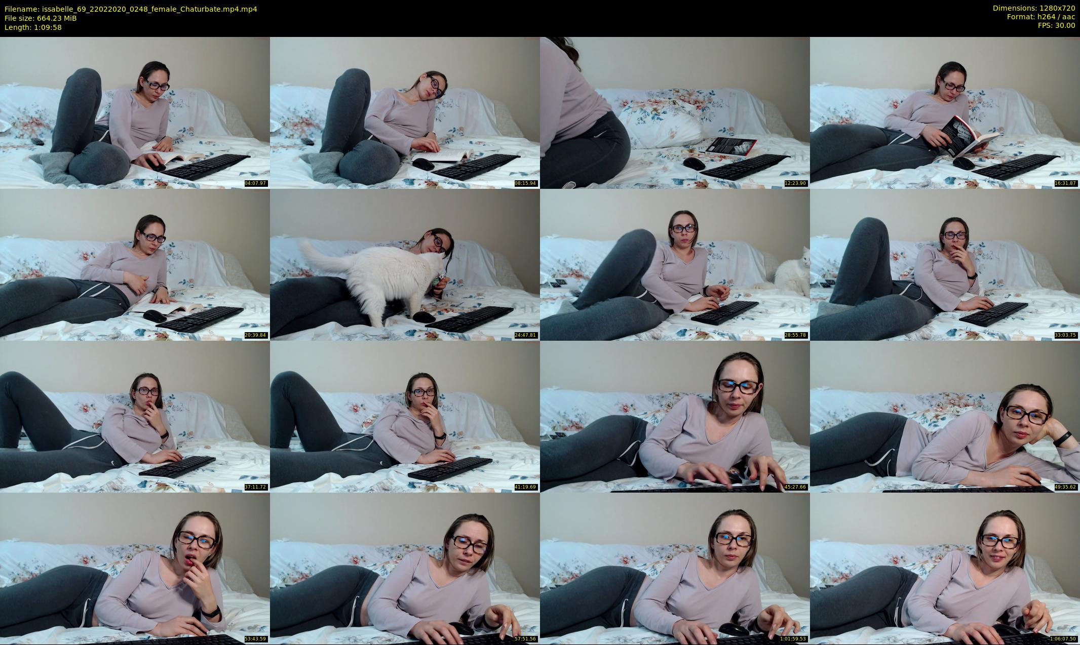 issabelle_69 — 70 minute Chaturbate couple cam show recording, 720p, Feb 22, 2020