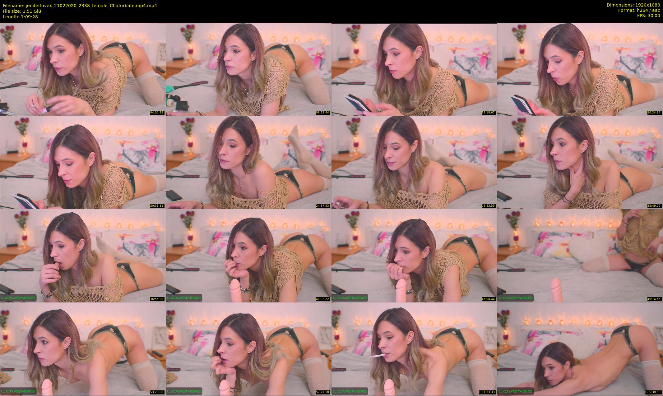 jeniferlovex — 70 minute Chaturbate female cam show recording, 1080p, Feb 21, 2020