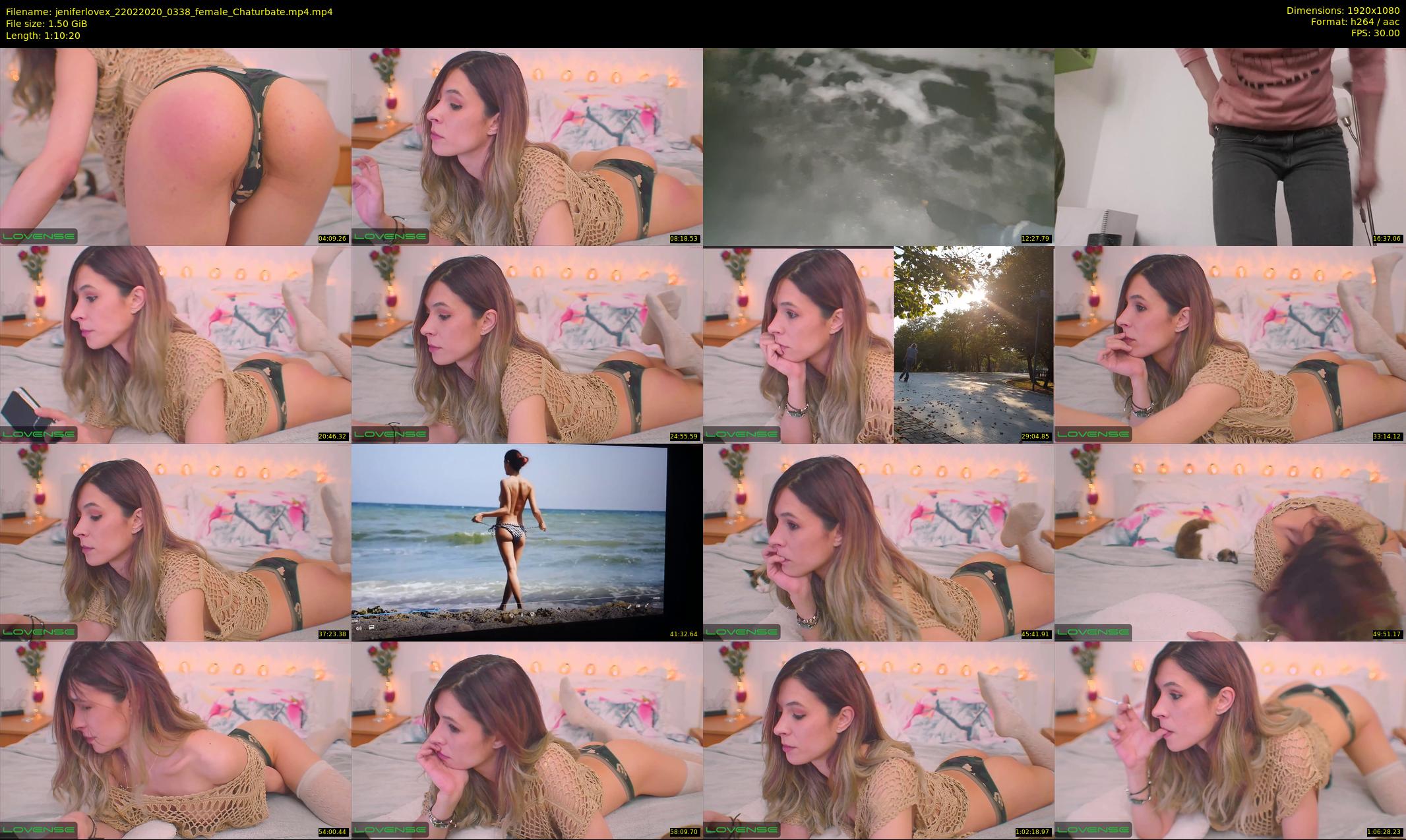 jeniferlovex — 71 minute Chaturbate female cam show recording, 1080p, Feb 22, 2020