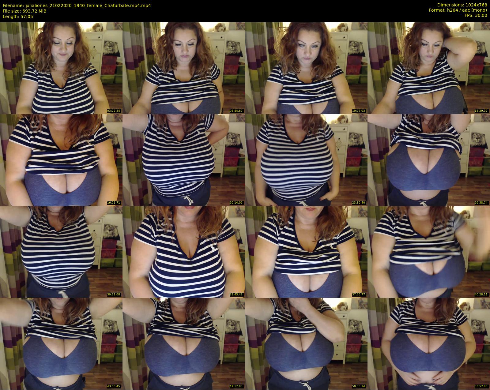 julialiones — 58 minute Chaturbate female cam show recording, 720p, Feb 21, 2020
