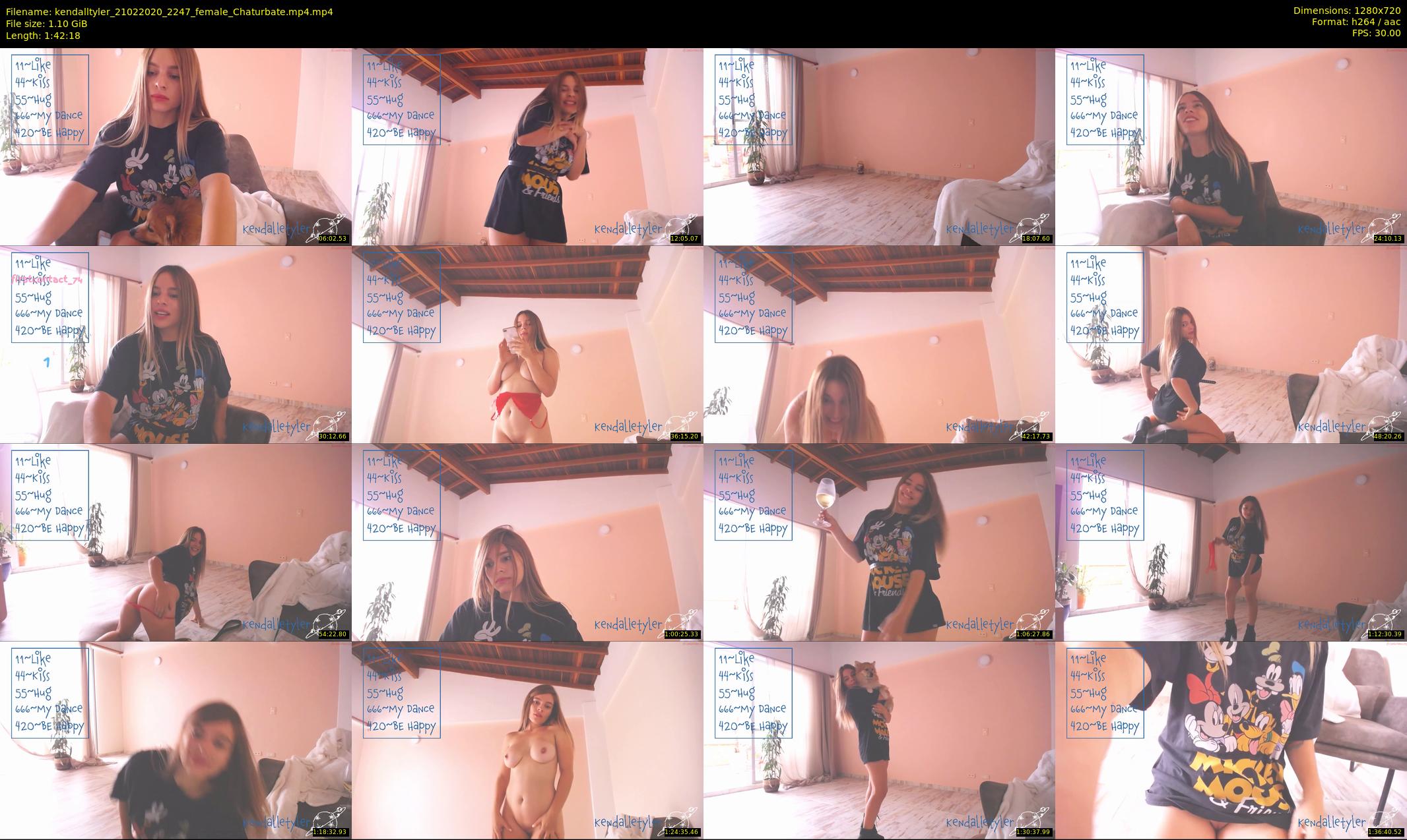kendalltyler — 103 minute Chaturbate female cam show recording, 720p, Feb 21, 2020