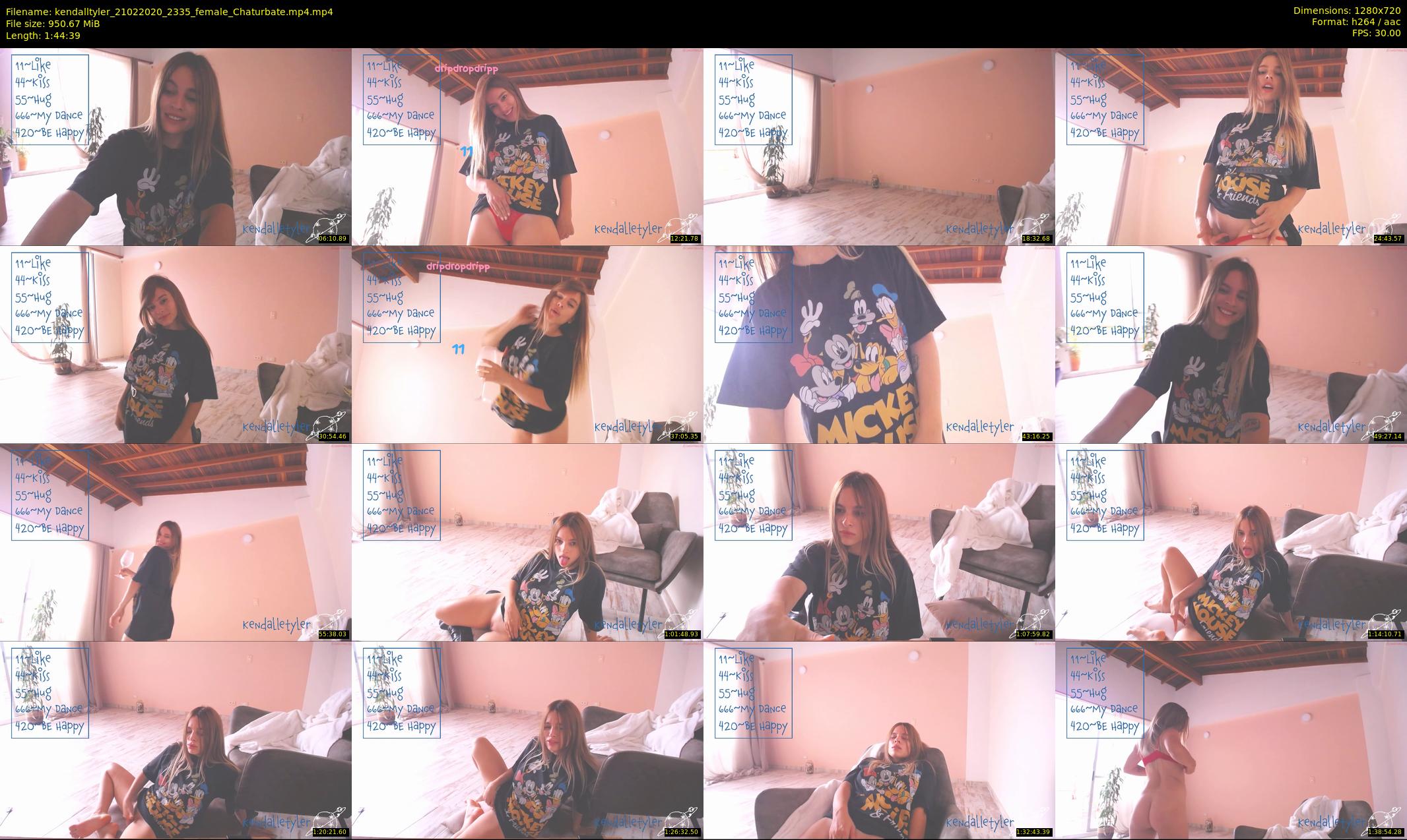 kendalltyler — 105 minute Chaturbate female cam show recording, 720p, Feb 21, 2020