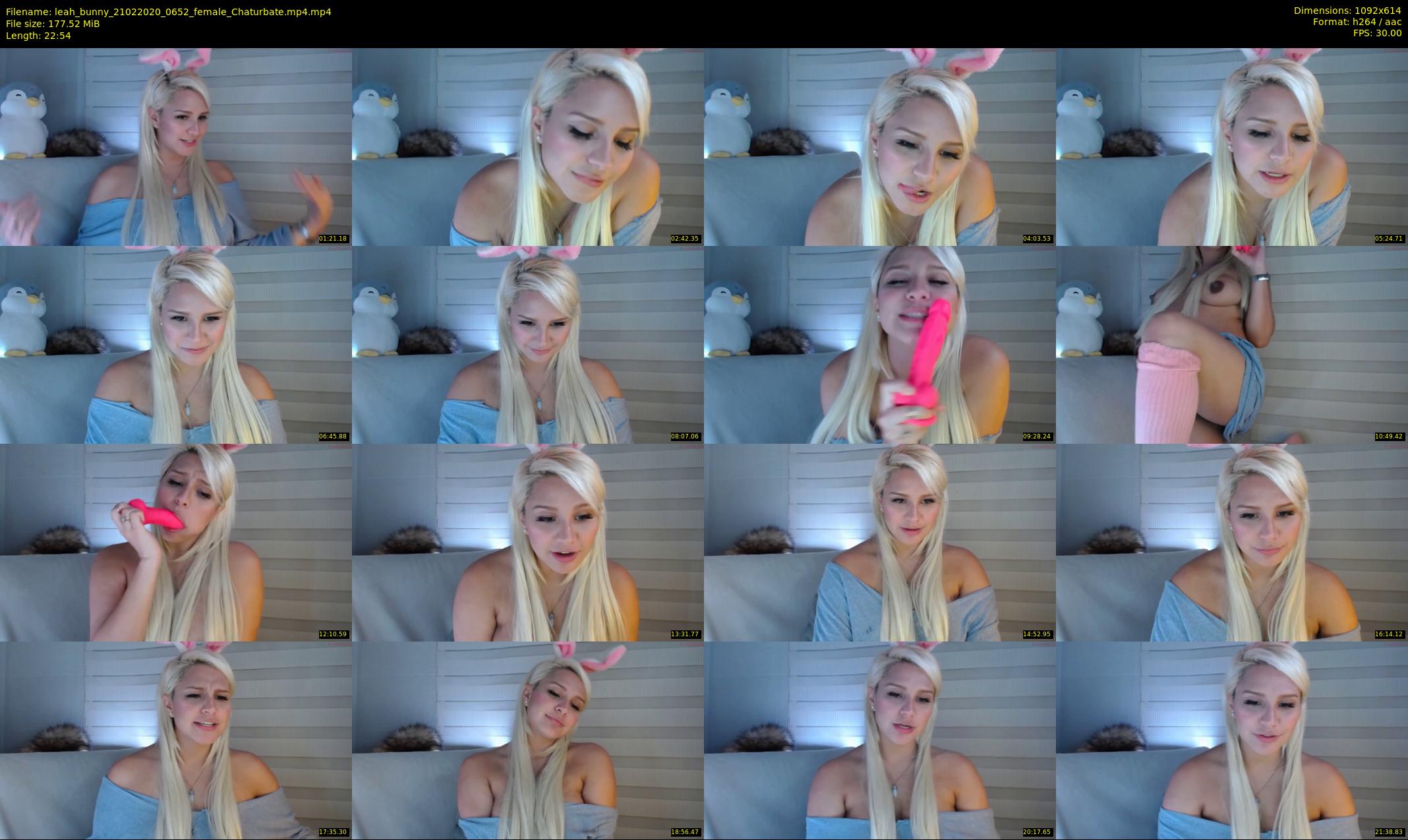 leah_bunny — 23 minute Chaturbate female cam show recording, 480p, Feb 21, 2020
