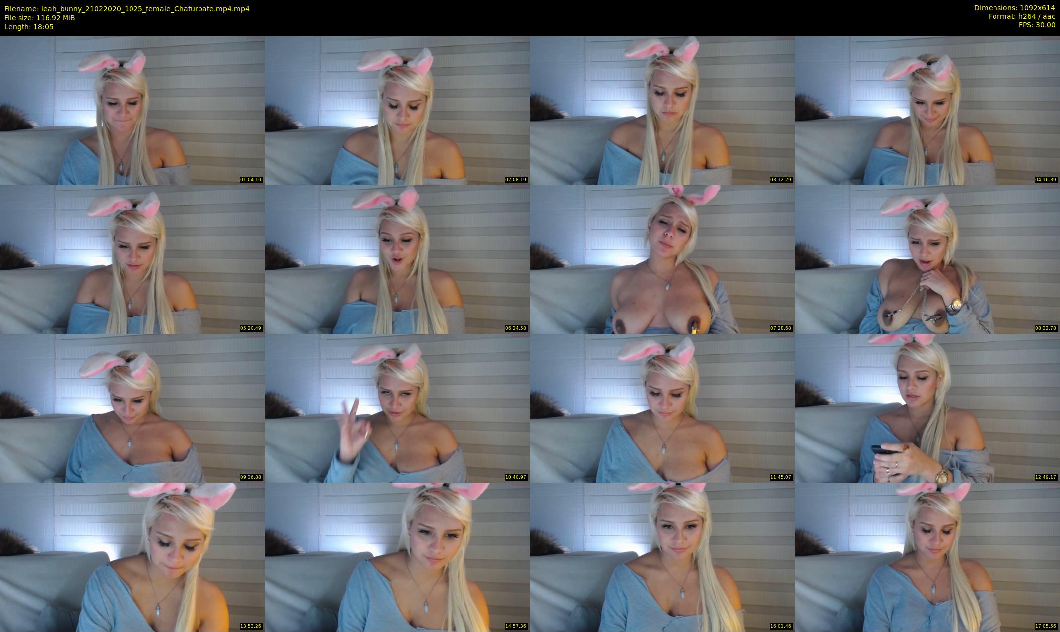 leah_bunny — 19 minute Chaturbate female cam show recording, 480p, Feb 21, 2020