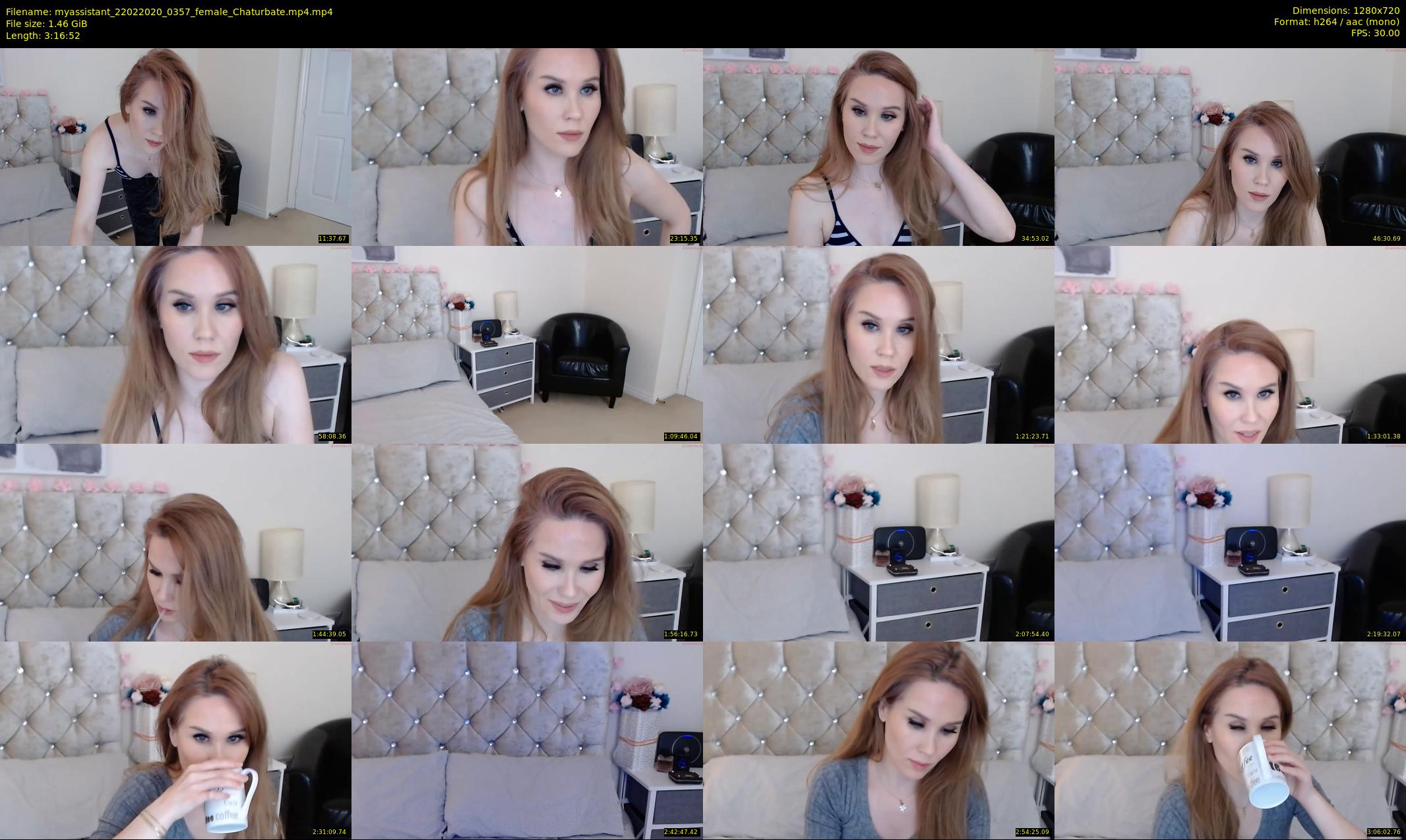 myassistant — 197 minute Chaturbate female cam show recording, 720p, Feb 22, 2020