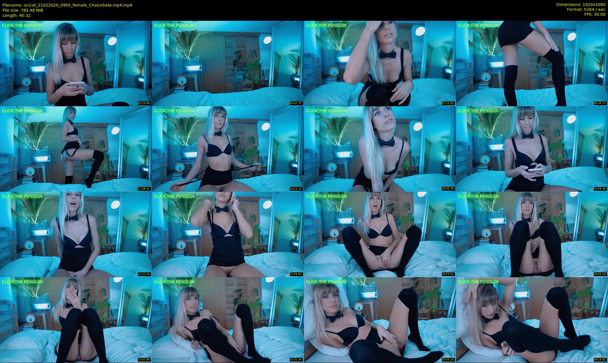 ocicat — 41 minute Chaturbate female cam show recording, 1080p, Feb 21, 2020