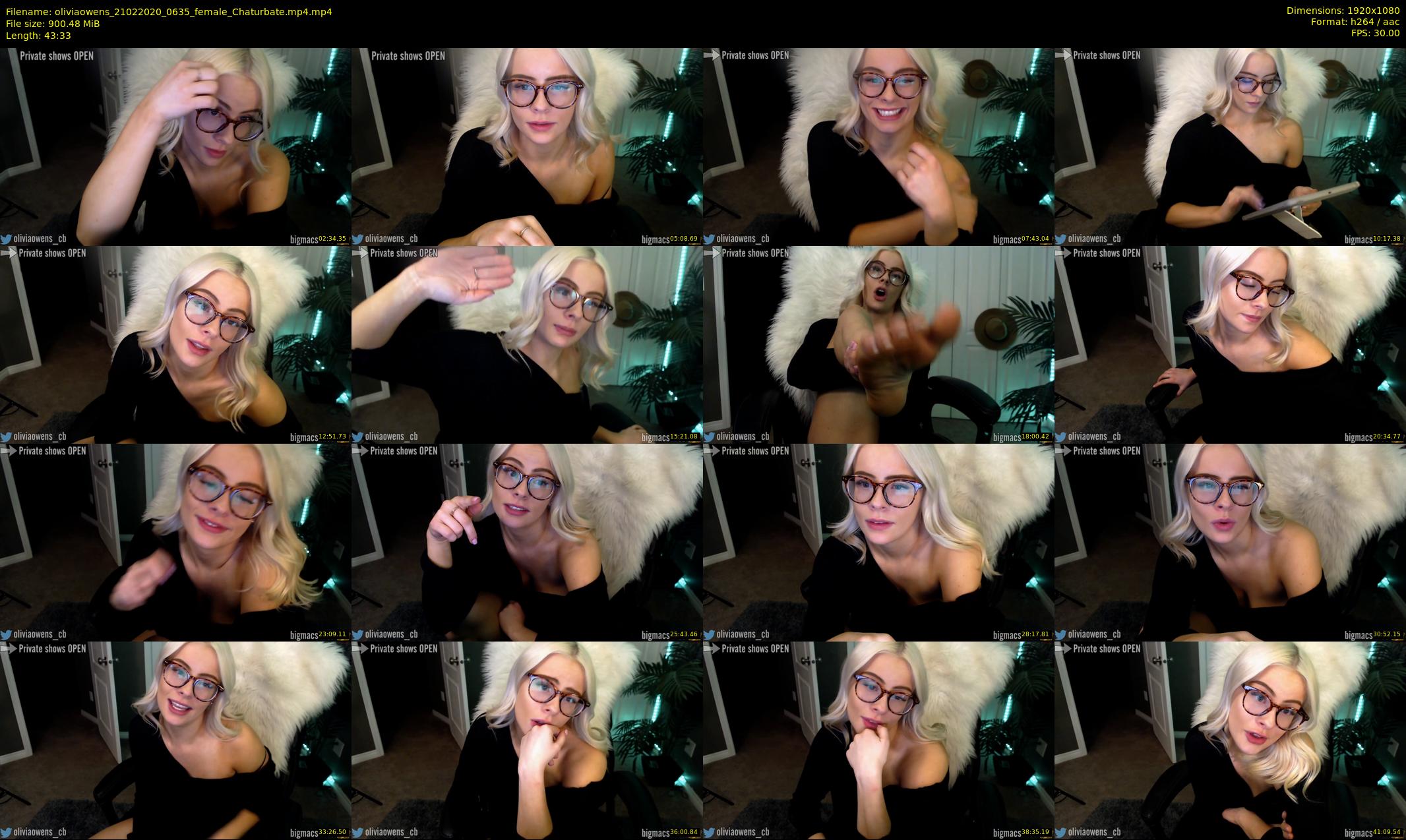 oliviaowens — 44 minute Chaturbate female cam show recording, 1080p, Feb 21, 2020