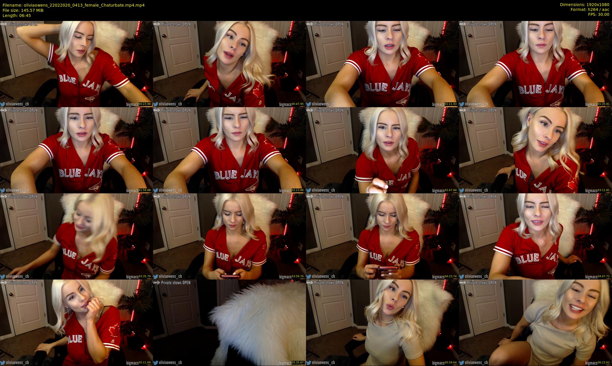 oliviaowens — 7 minute Chaturbate female cam show recording, 1080p, Feb 22, 2020