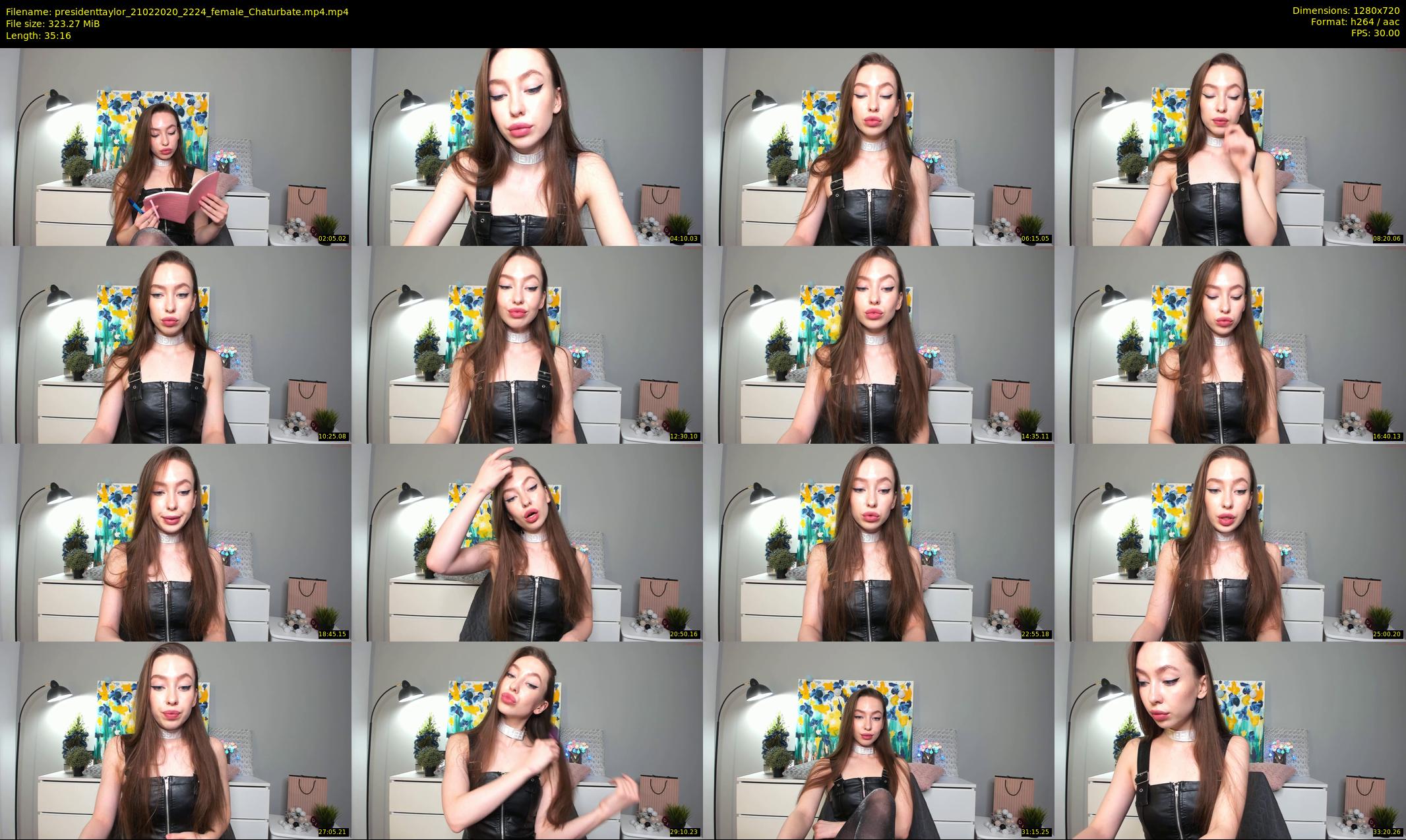 presidenttaylor — 36 minute Chaturbate female cam show recording, 720p, Feb 21, 2020
