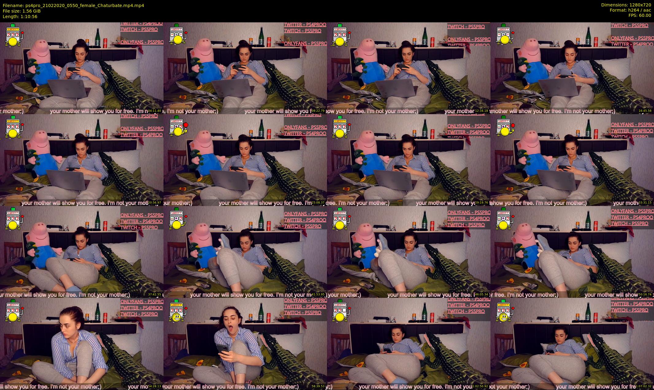 ps4pro — 71 minute Chaturbate female cam show recording, 720p, Feb 21, 2020