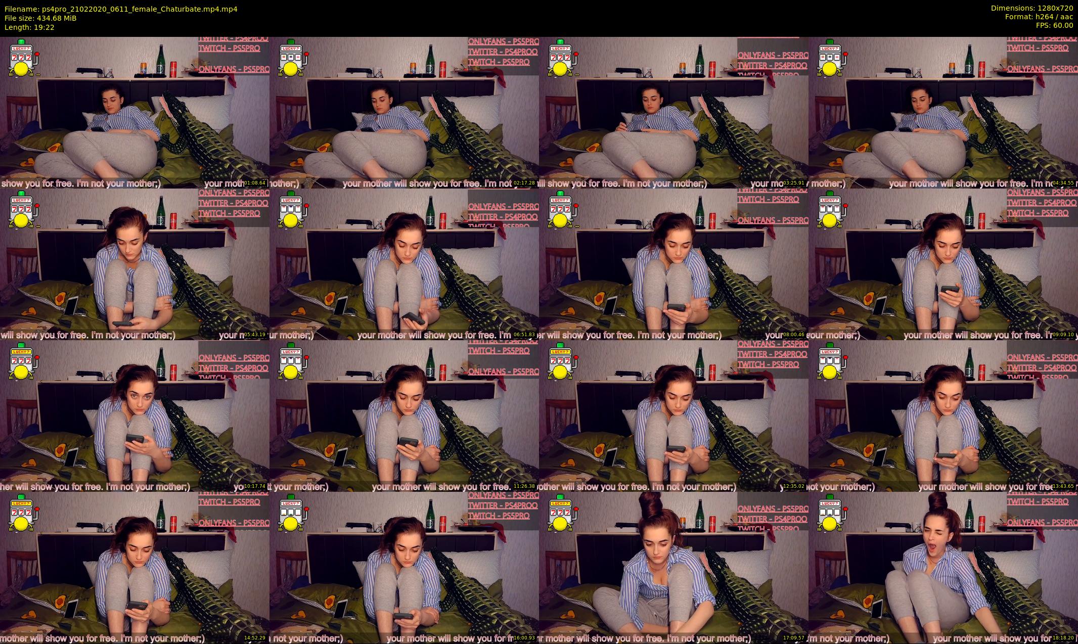 ps4pro — 20 minute Chaturbate female cam show recording, 720p, Feb 21, 2020