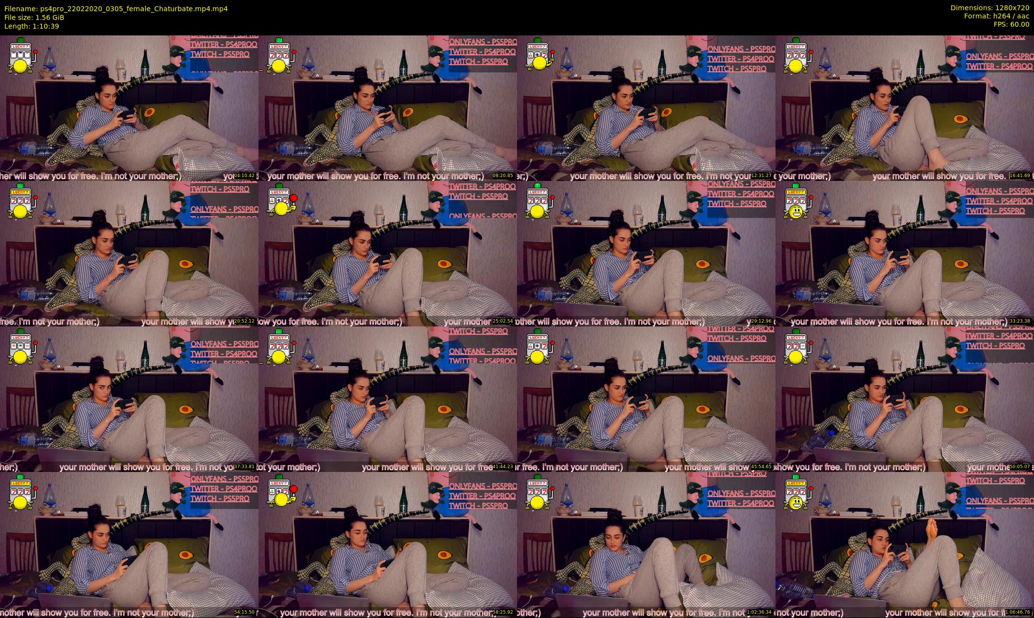ps4pro — 71 minute Chaturbate female cam show recording, 720p, Feb 22, 2020