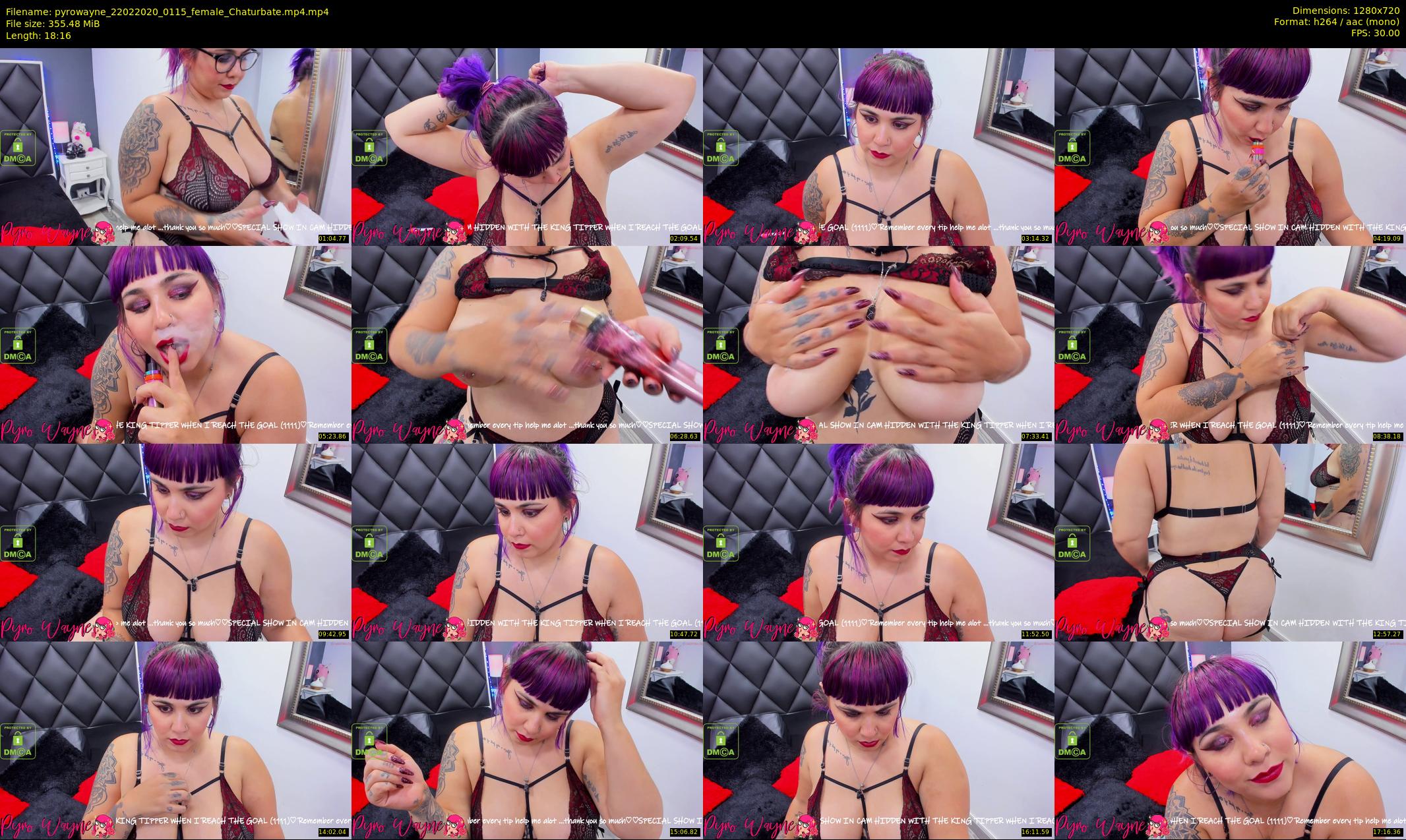 pyrowayne — 19 minute Chaturbate female cam show recording, 720p, Feb 22, 2020