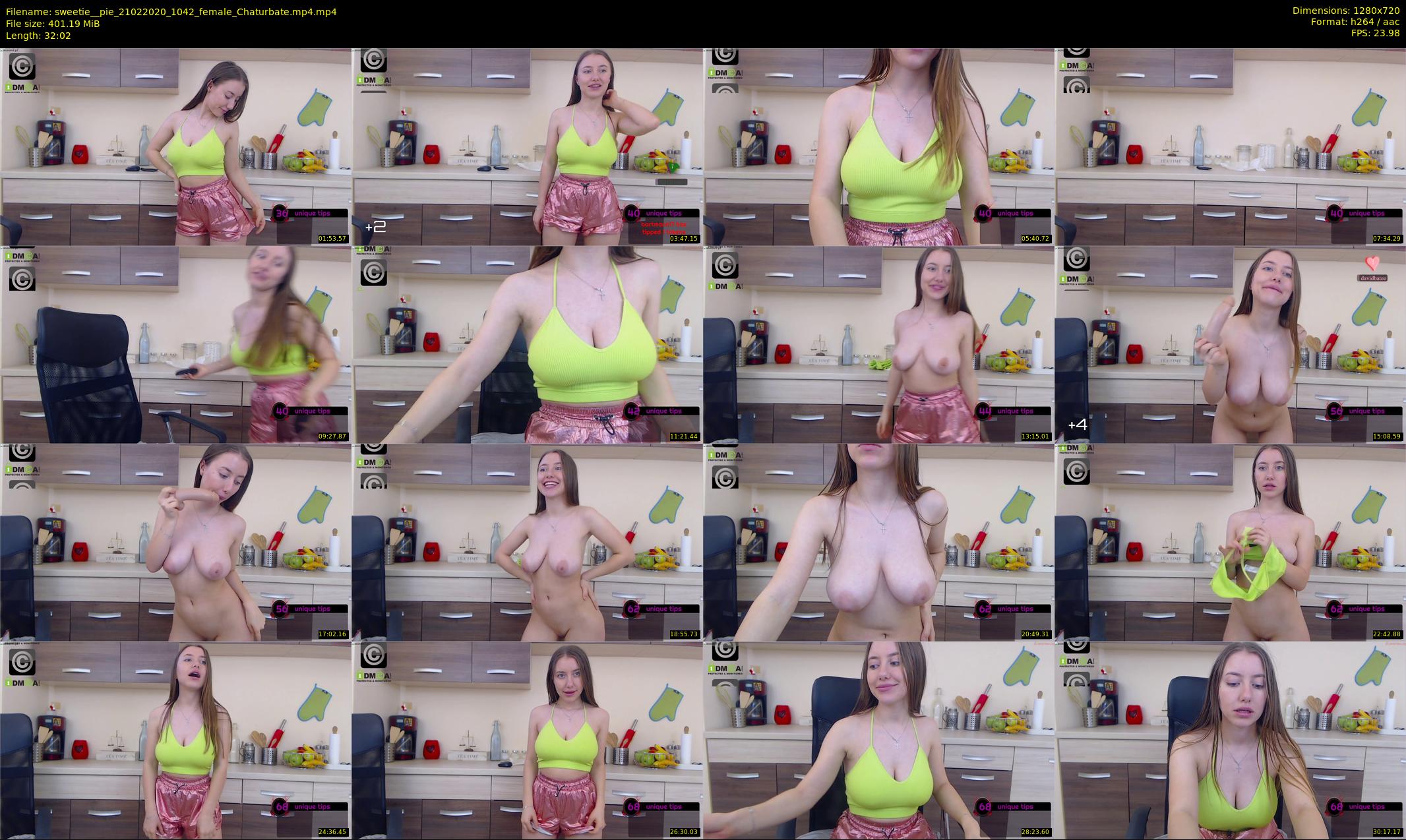 sweetie__pie — 33 minute Chaturbate female cam show recording, 720p, Feb 21, 2020
