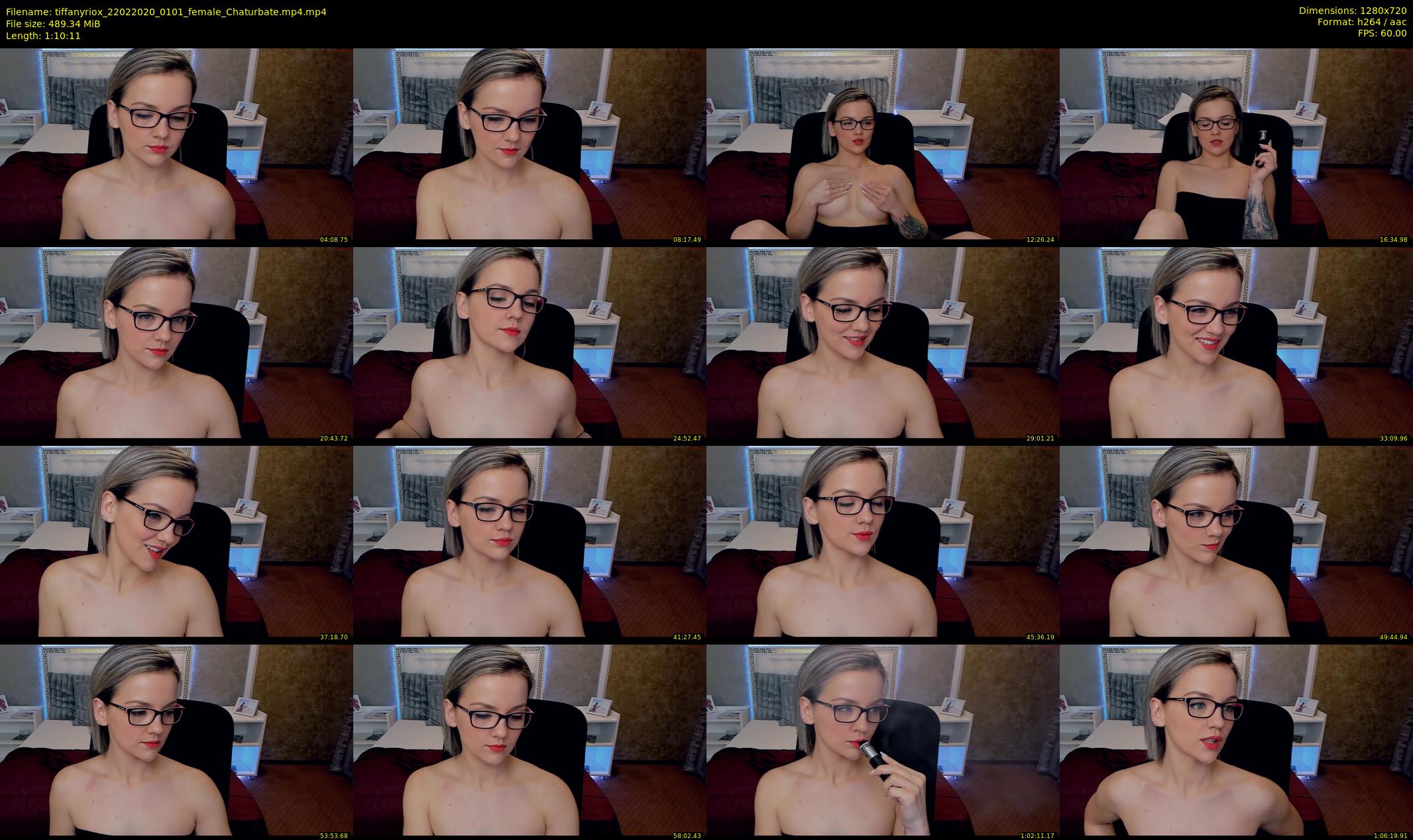 tiffanyriox — 71 minute Chaturbate female cam show recording, 720p, Feb 22, 2020