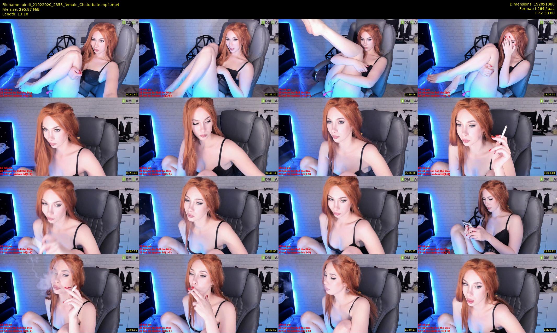 uindi — 14 minute Chaturbate female cam show recording, 1080p, Feb 21, 2020
