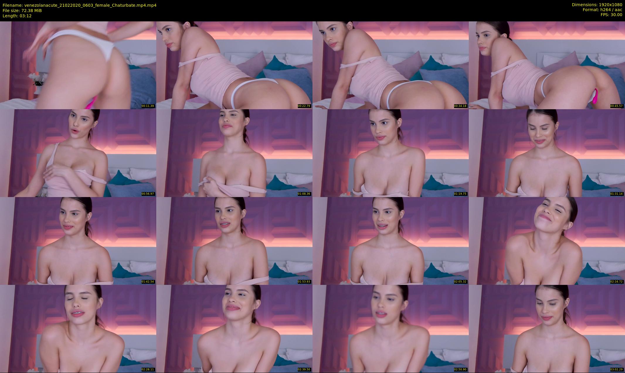 venezolanacute — 4 minute Chaturbate female cam show recording, 1080p, Feb 21, 2020