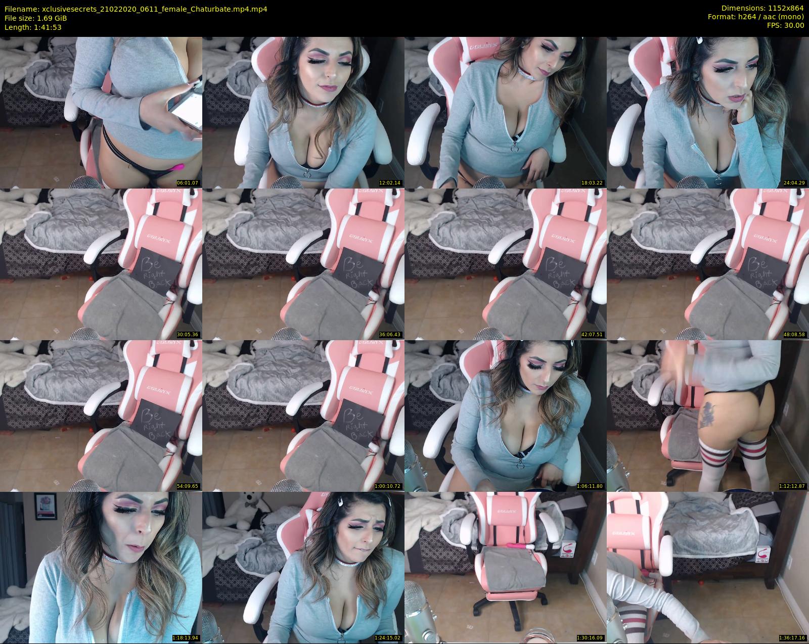 xclusivesecrets — 102 minute Chaturbate female cam show recording, 720p, Feb 21, 2020