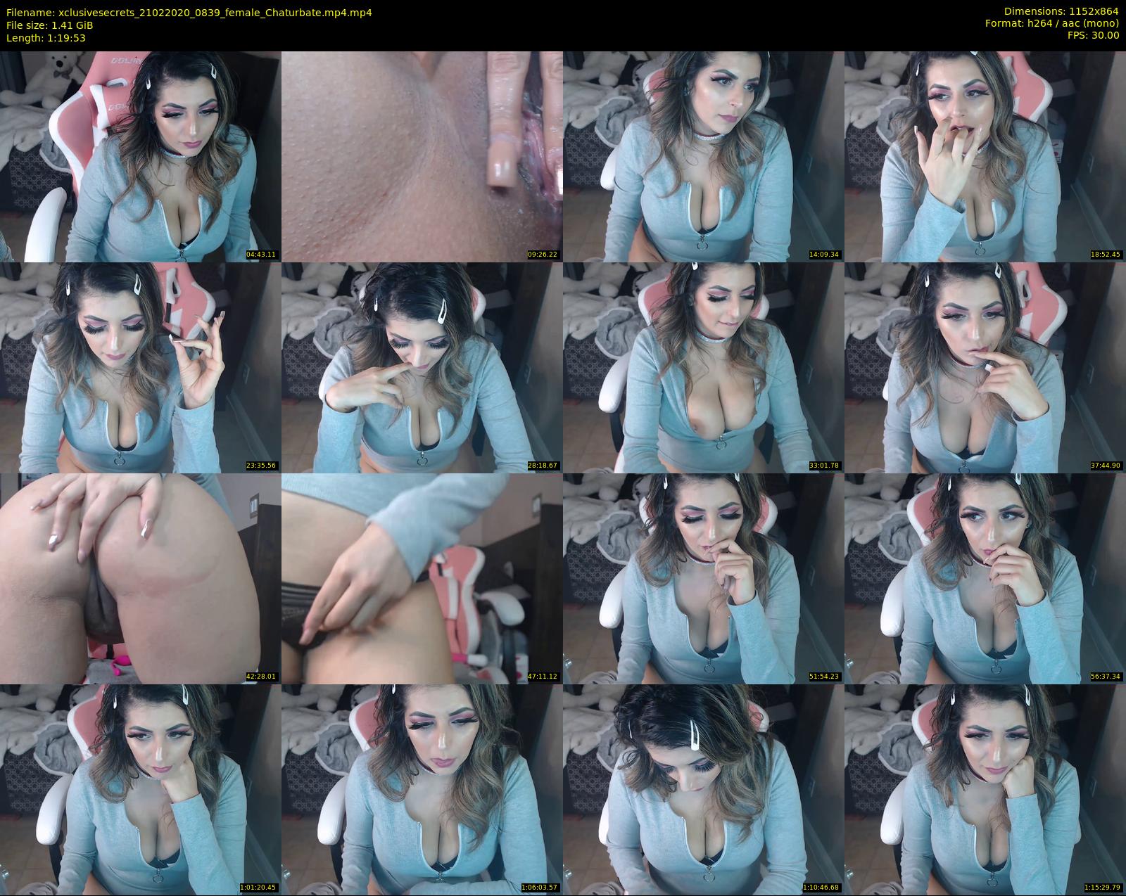 xclusivesecrets — 80 minute Chaturbate female cam show recording, 720p, Feb 21, 2020