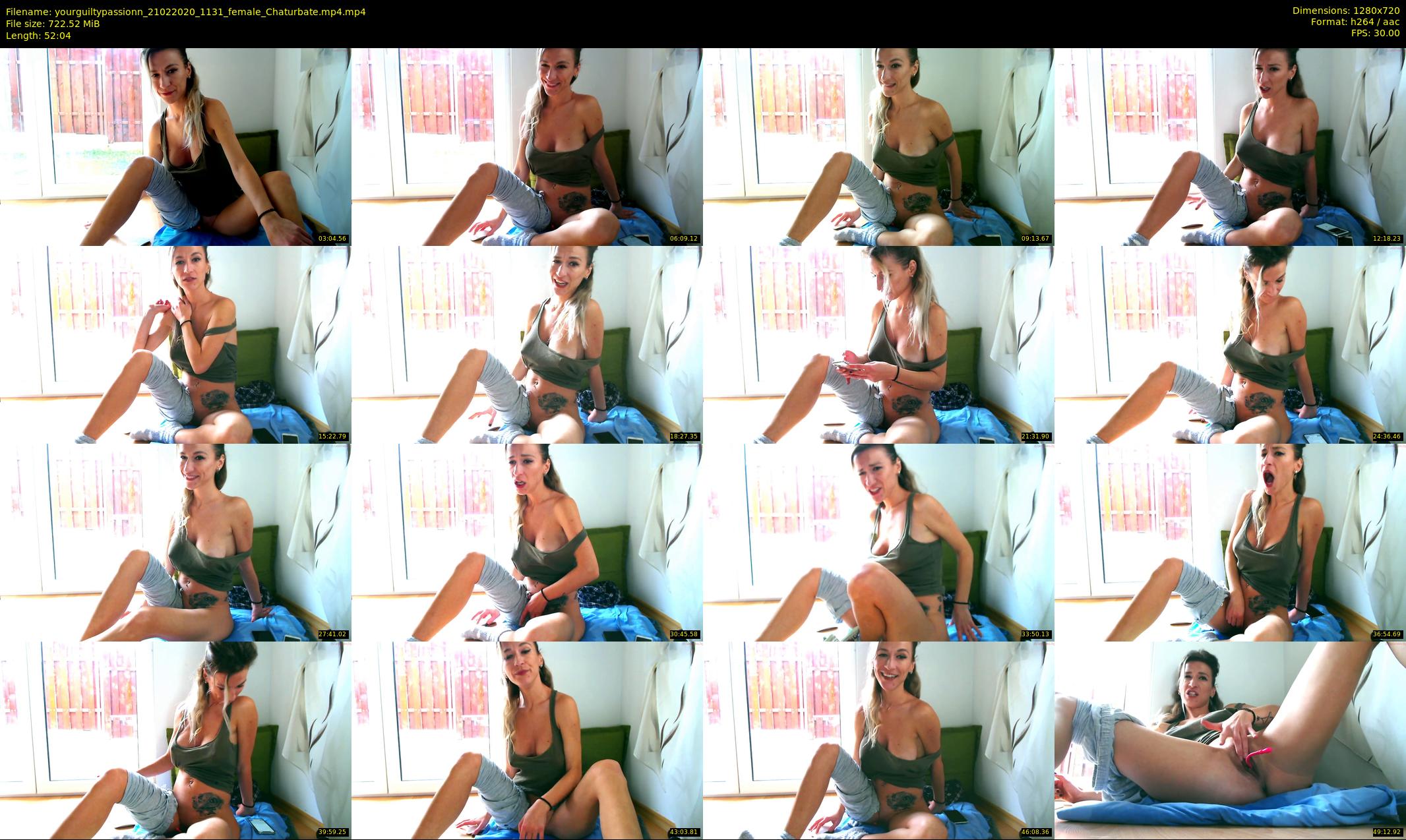 yourguiltypassionn — 53 minute Chaturbate female cam show recording, 720p, Feb 21, 2020