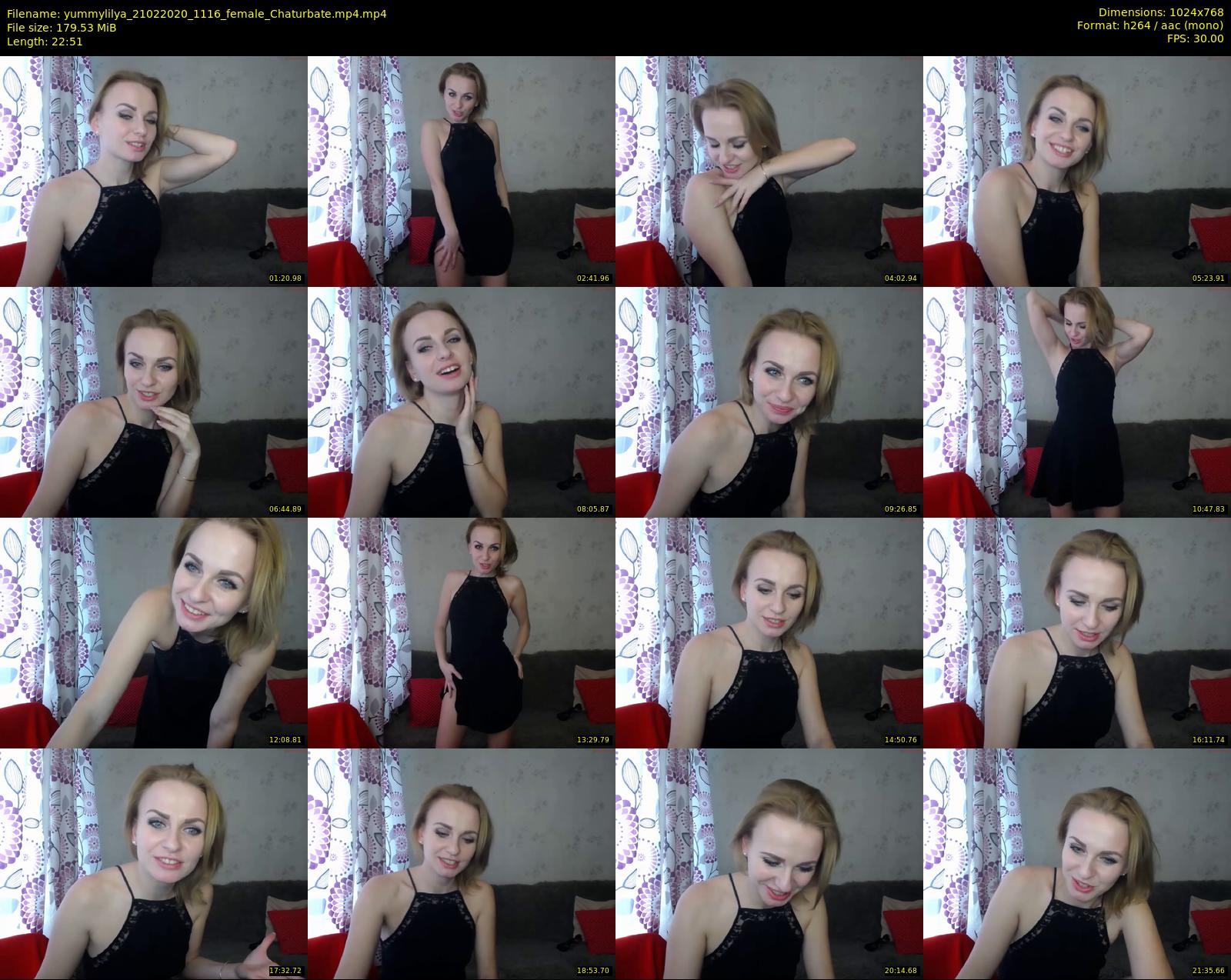 yummylilya — 23 minute Chaturbate female cam show recording, 720p, Feb 21, 2020
