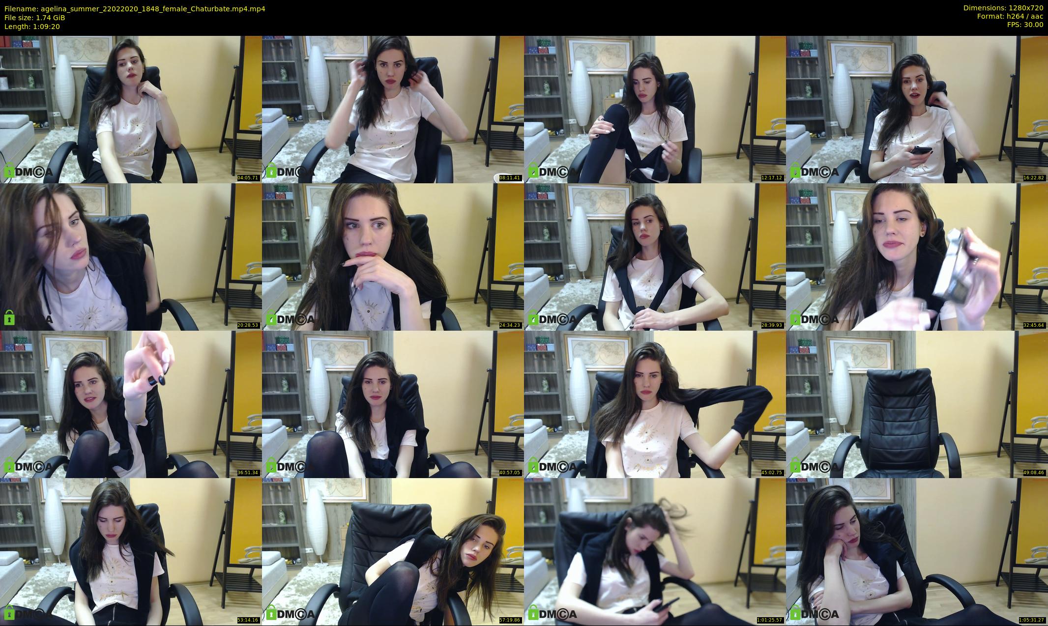 agelina_summer — 70 minute Chaturbate female cam show recording, 720p, Feb 22, 2020