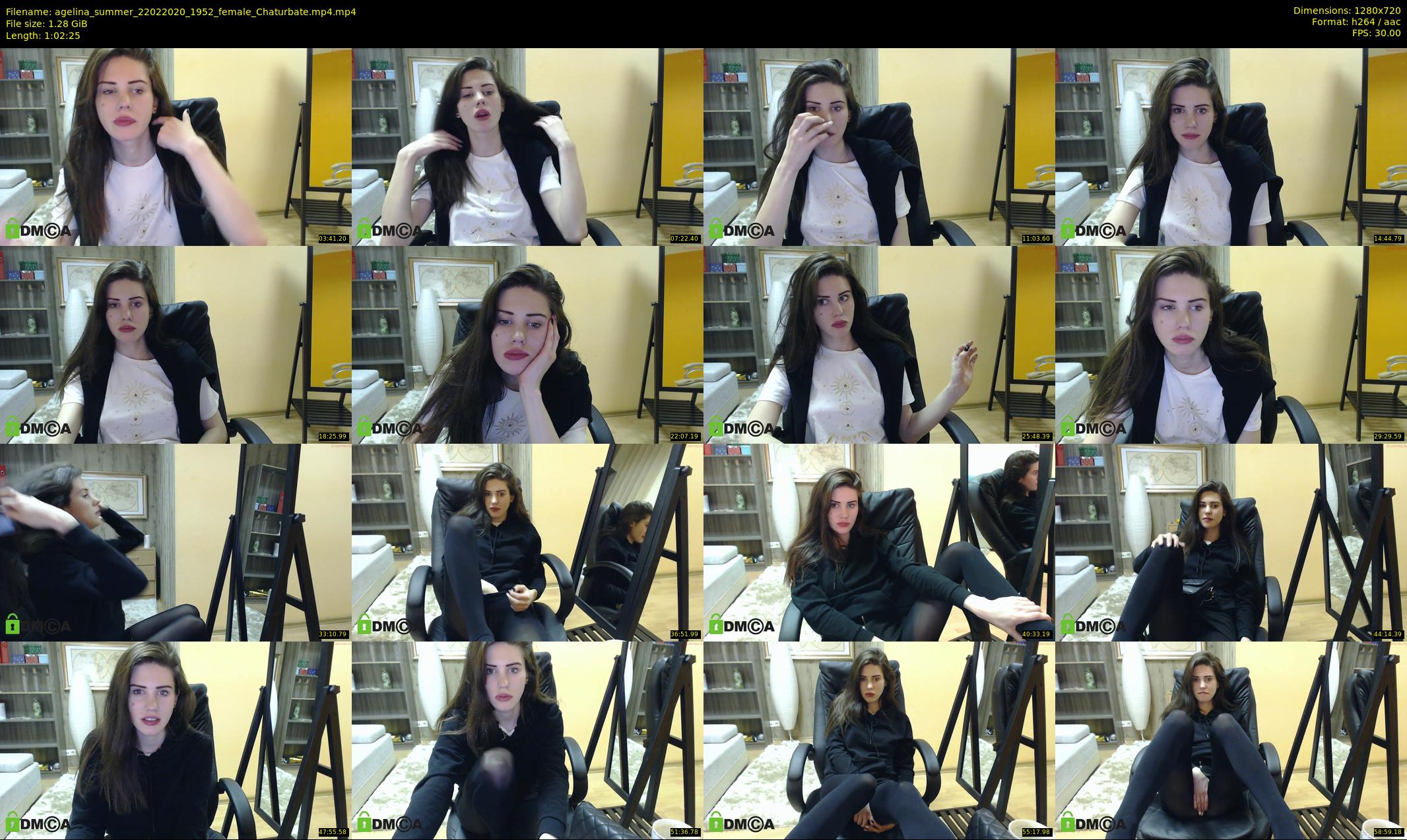 agelina_summer — 63 minute Chaturbate female cam show recording, 720p, Feb 22, 2020