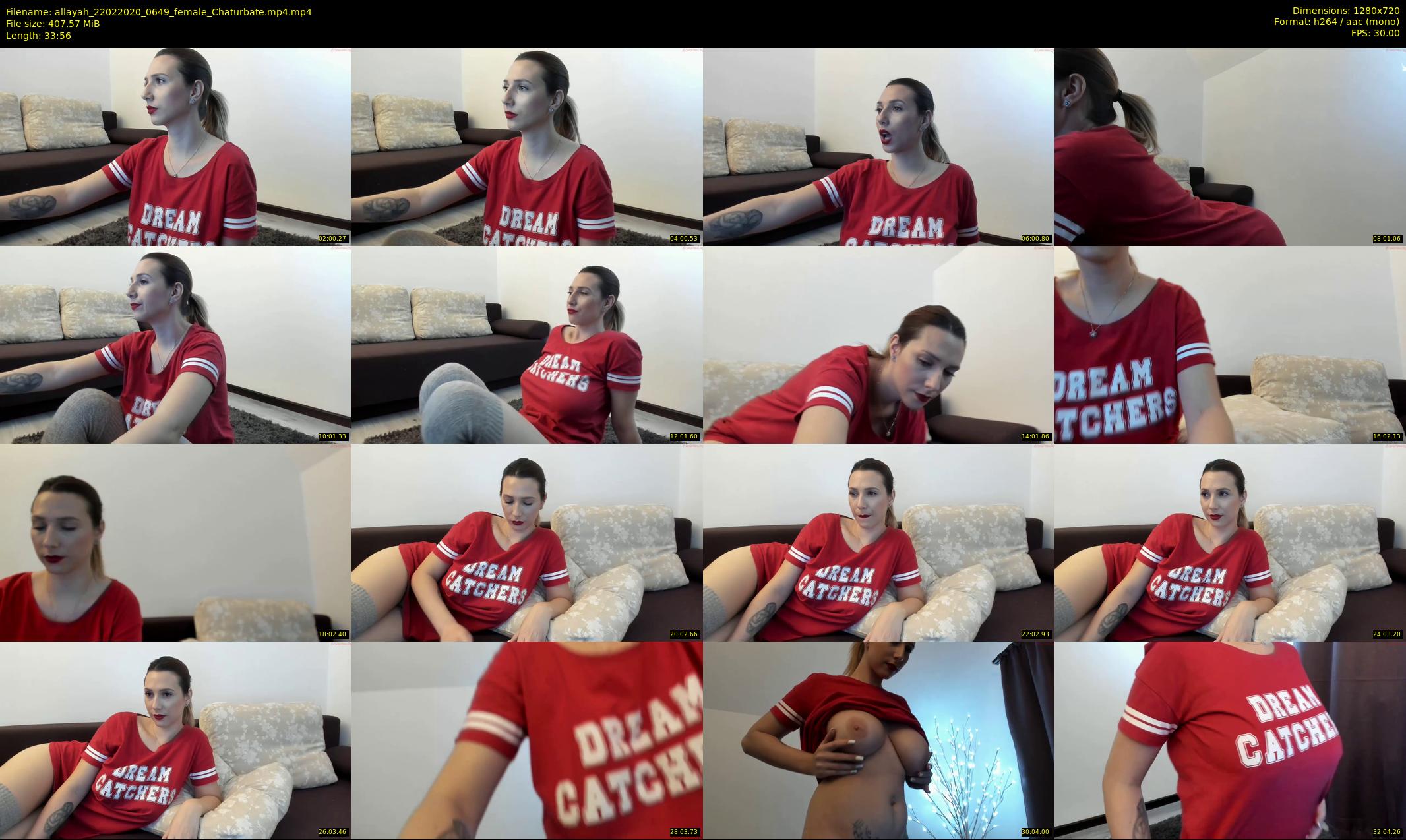 allayah — 34 minute Chaturbate female cam show recording, 720p, Feb 22, 2020