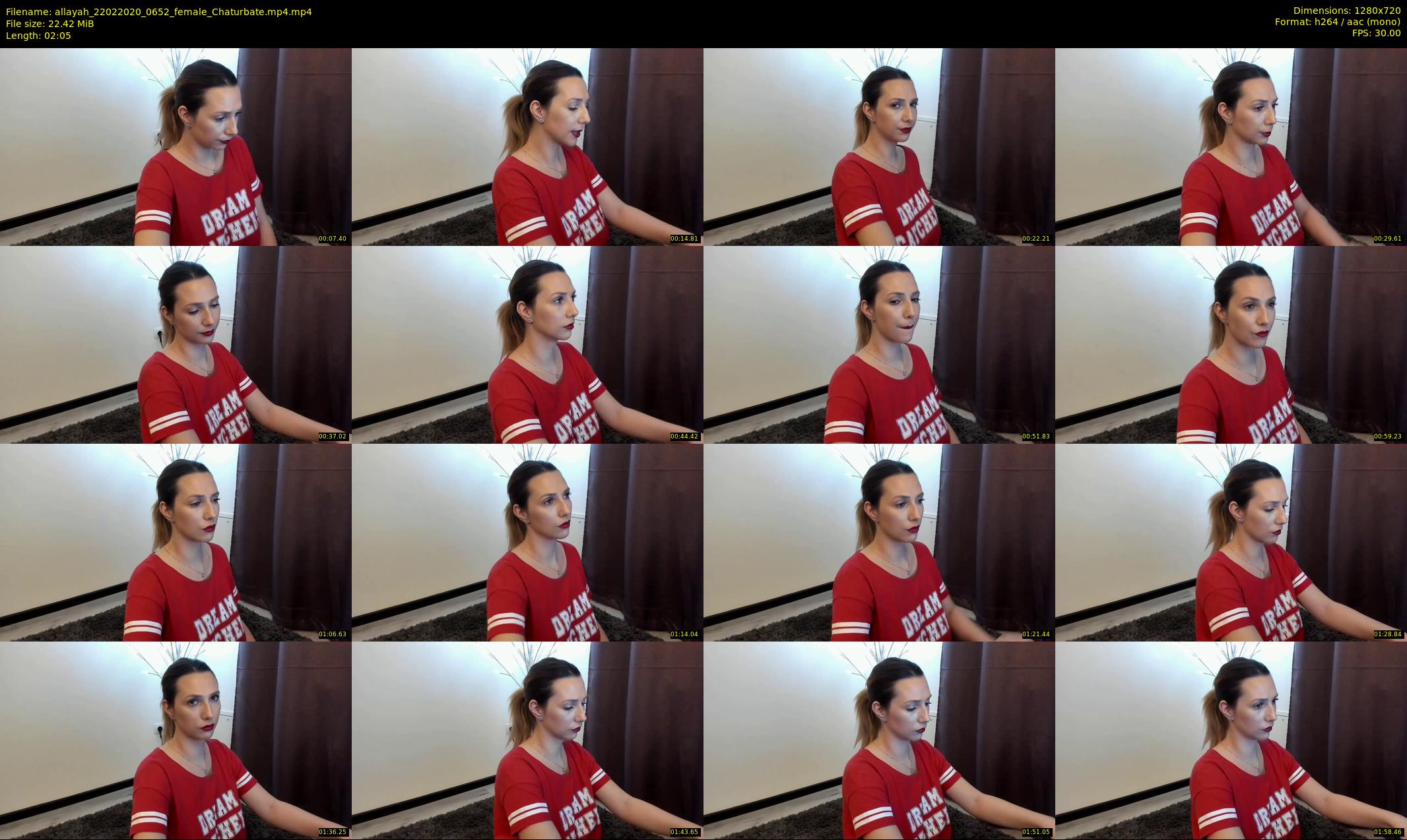 allayah — 3 minute Chaturbate female cam show recording, 720p, Feb 22, 2020