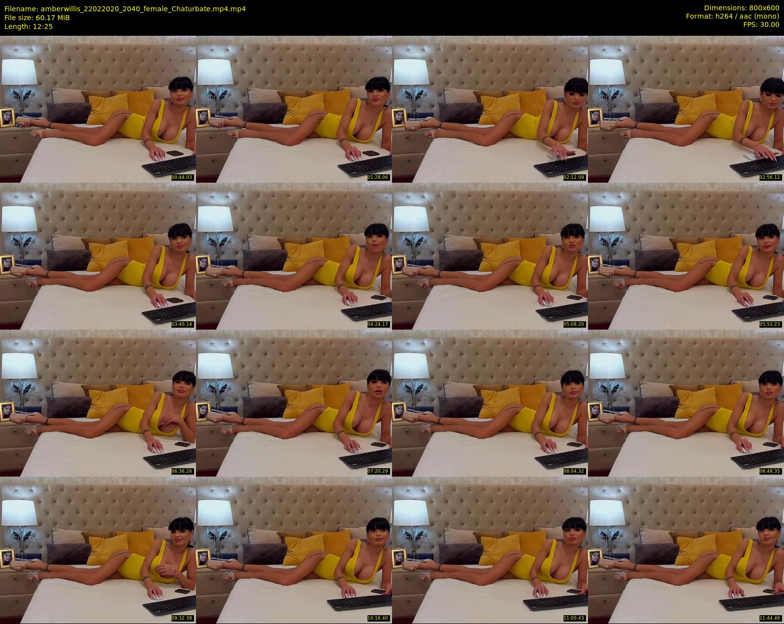 amberwillis — 13 minute Chaturbate female cam show recording, 480p, Feb 22, 2020