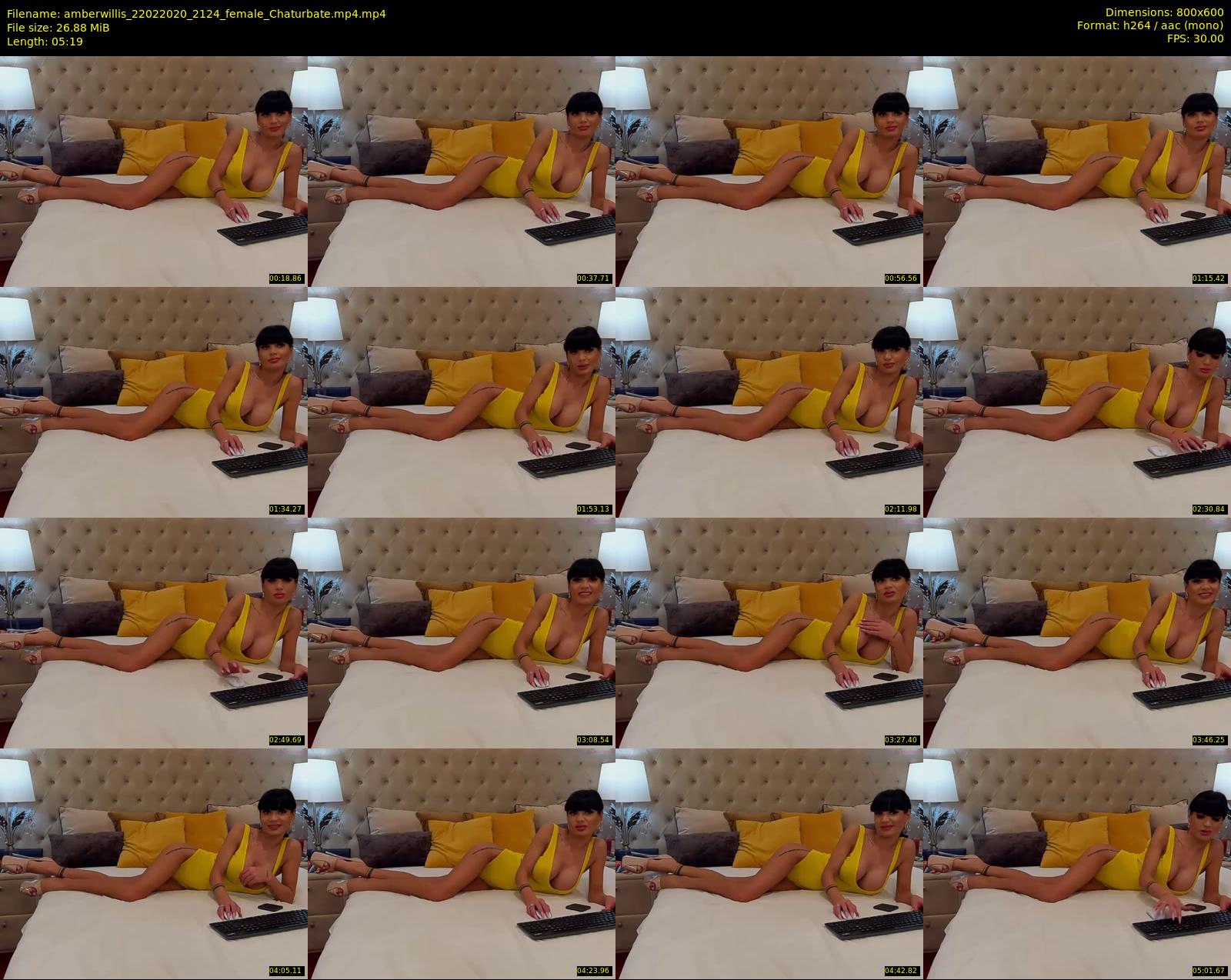 amberwillis — 6 minute Chaturbate female cam show recording, 480p, Feb 22, 2020