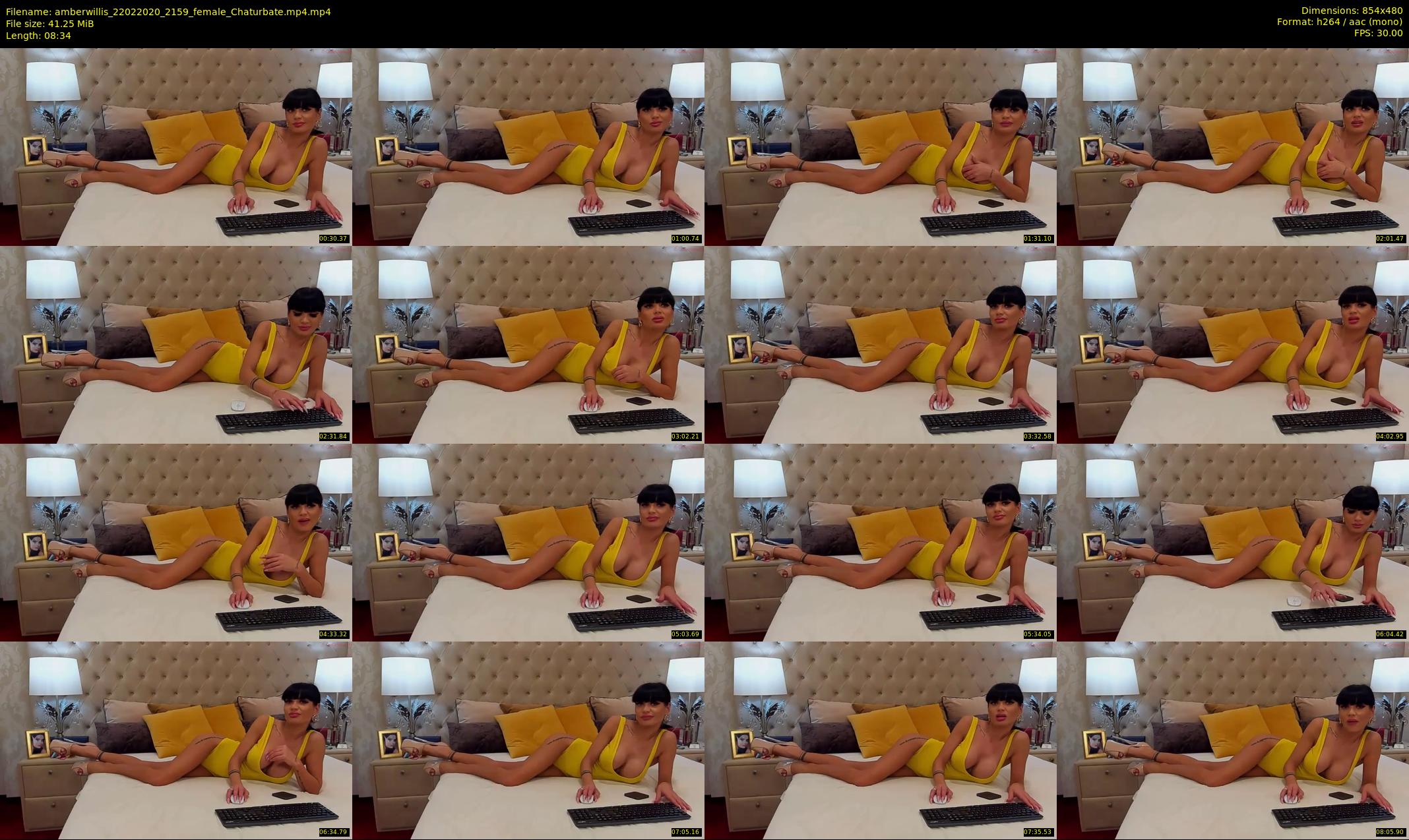 amberwillis — 9 minute Chaturbate female cam show recording, 480p, Feb 22, 2020