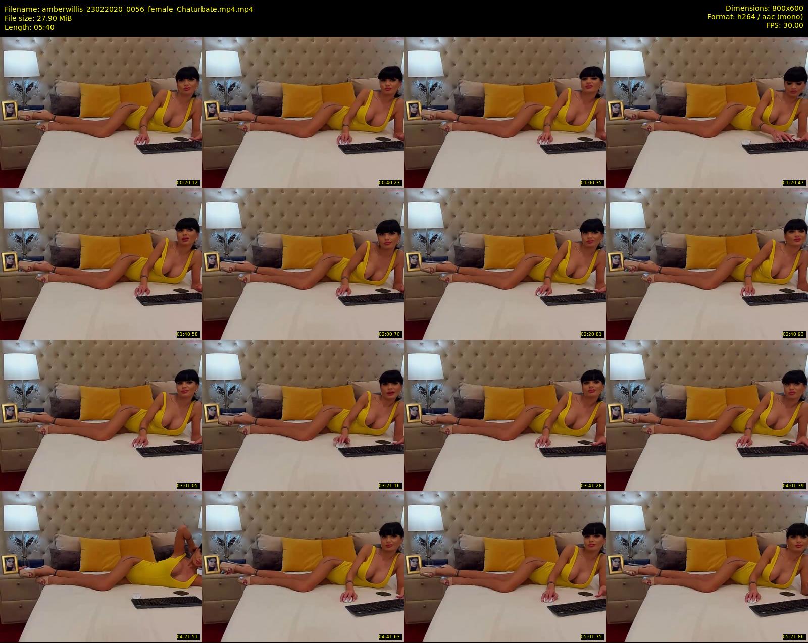 amberwillis — 6 minute Chaturbate female cam show recording, 480p, Feb 23, 2020