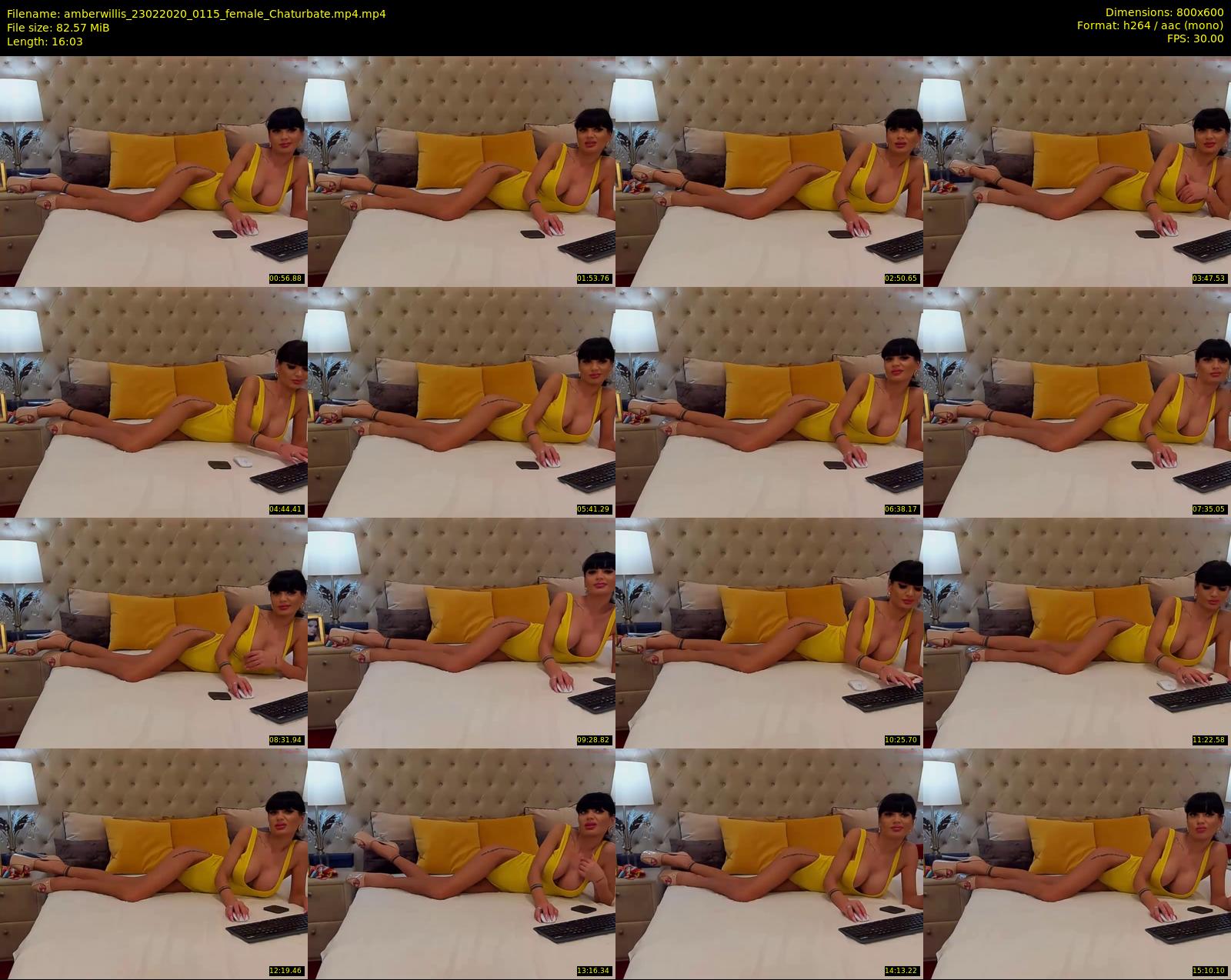 amberwillis — 17 minute Chaturbate female cam show recording, 480p, Feb 23, 2020