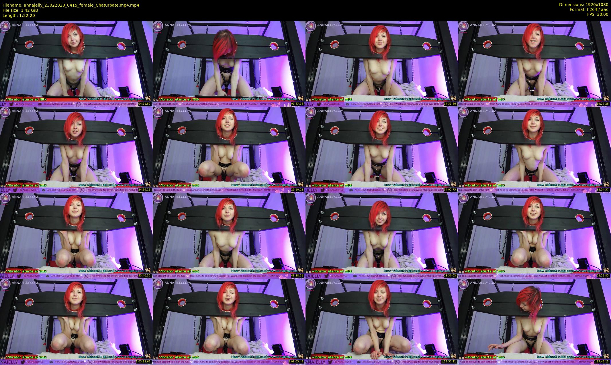 annajelly — 83 minute Chaturbate couple cam show recording, 1080p, Feb 23, 2020
