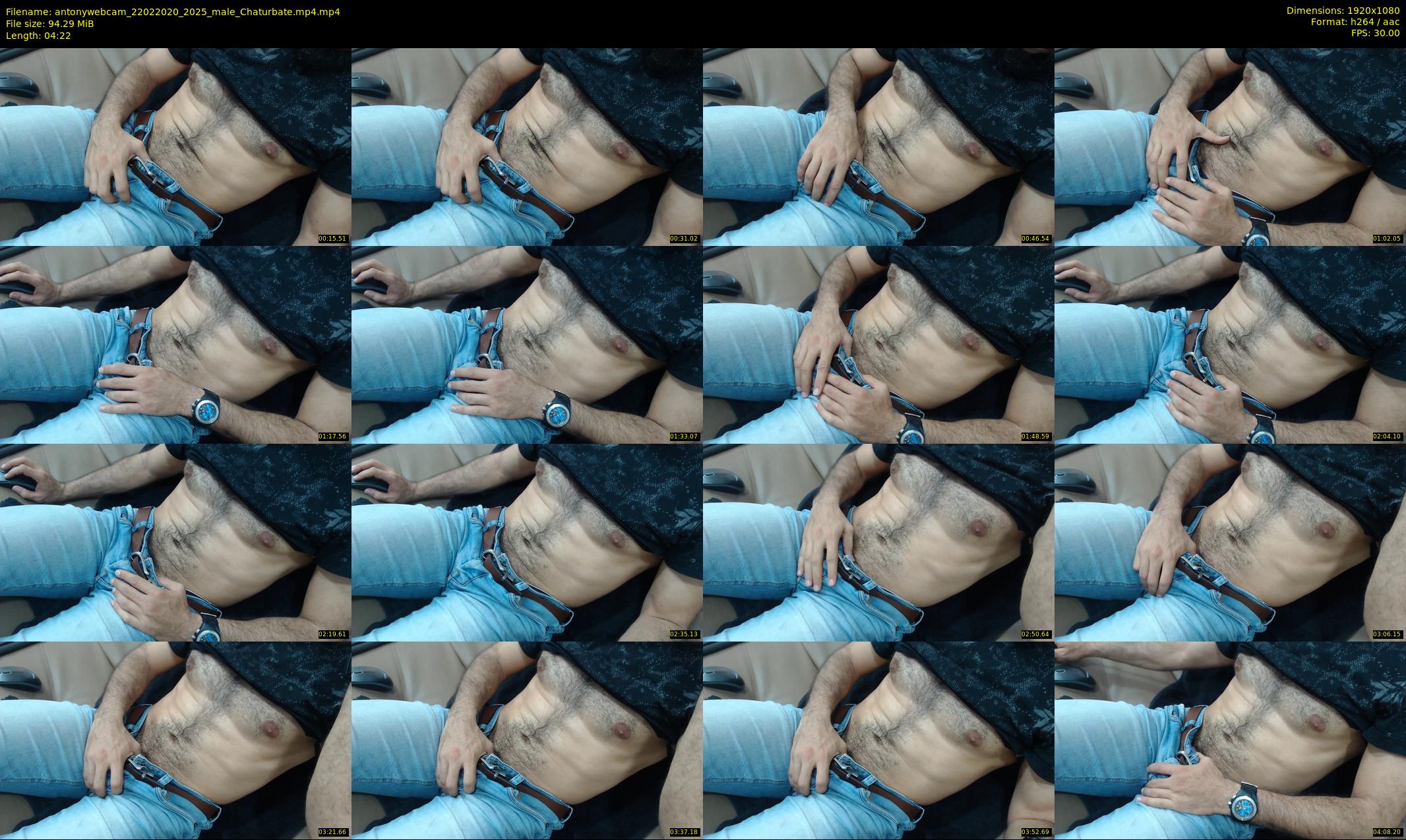 antonywebcam — 5 minute Chaturbate male cam show recording, 1080p, Feb 22, 2020