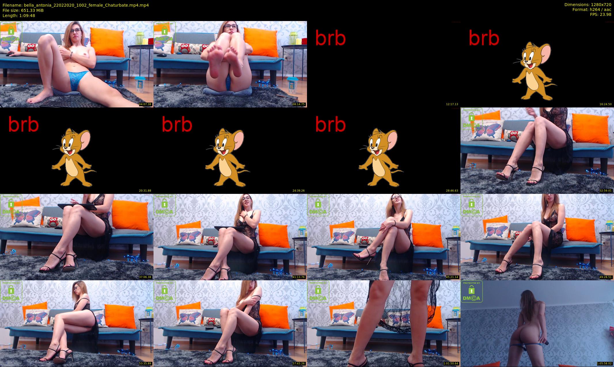 bella_antonia — 70 minute Chaturbate female cam show recording, 720p, Feb 22, 2020
