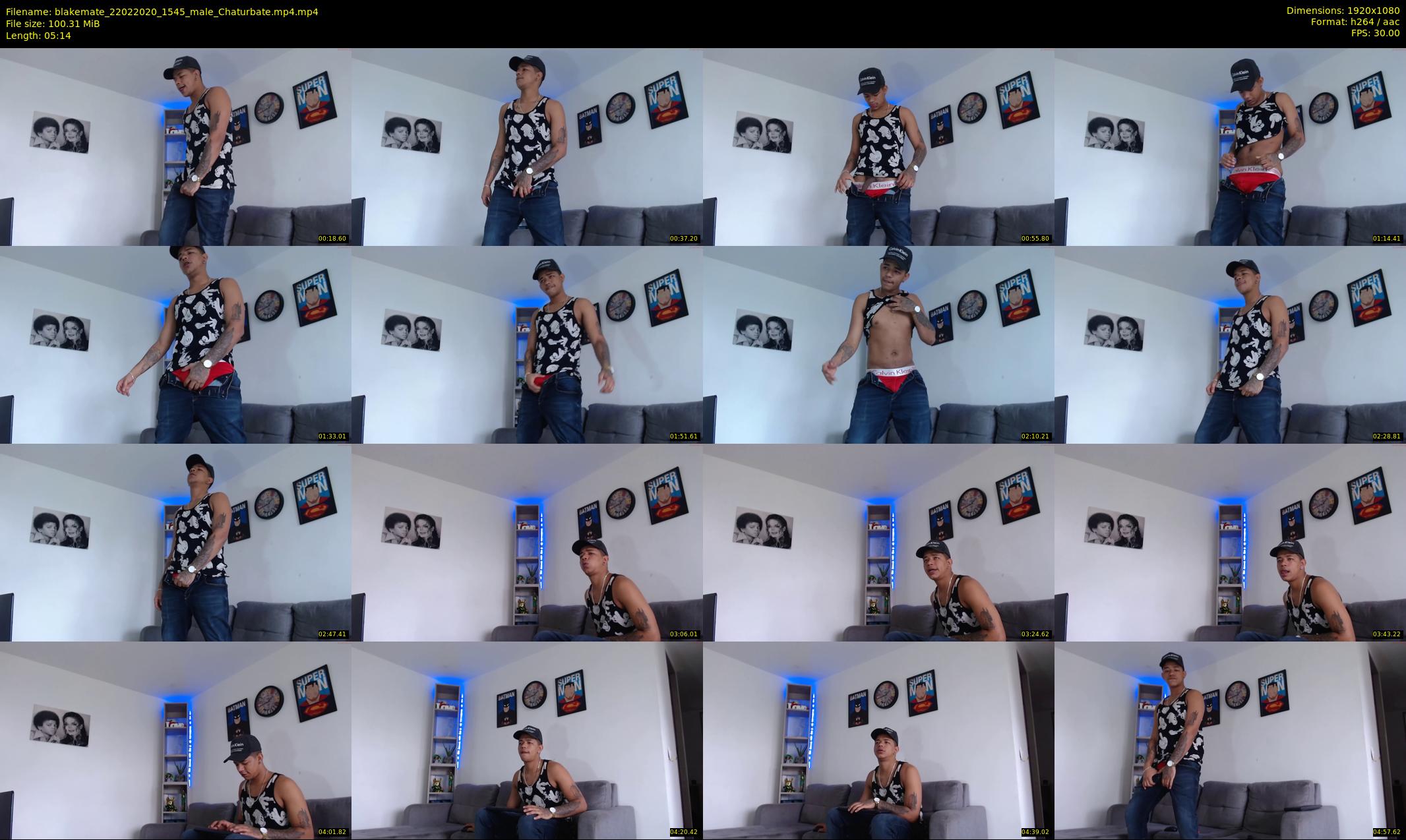 blakemate — 6 minute Chaturbate male cam show recording, 1080p, Feb 22, 2020