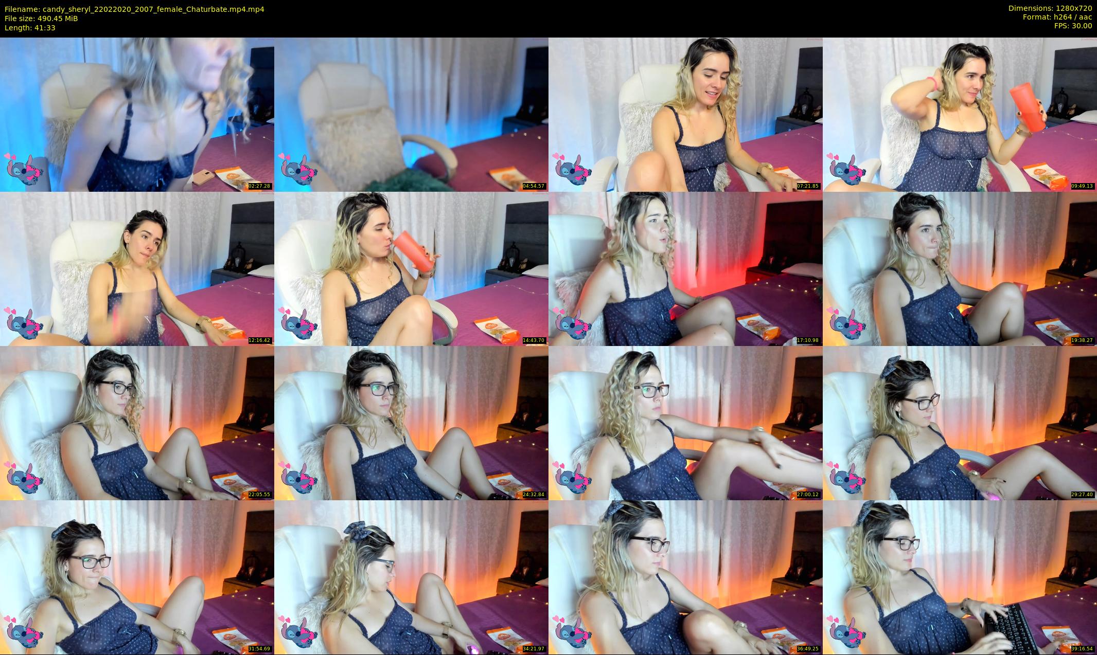 candy_sheryl — 42 minute Chaturbate female cam show recording, 720p, Feb 22, 2020