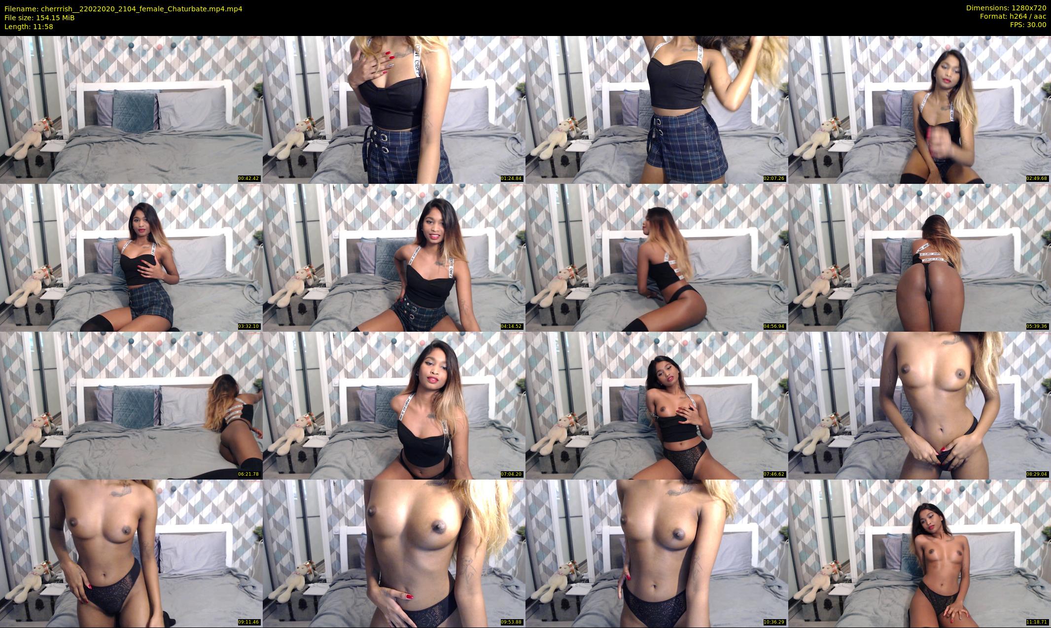 cherrrish_ — 12 minute Chaturbate female cam show recording, 720p, Feb 22, 2020
