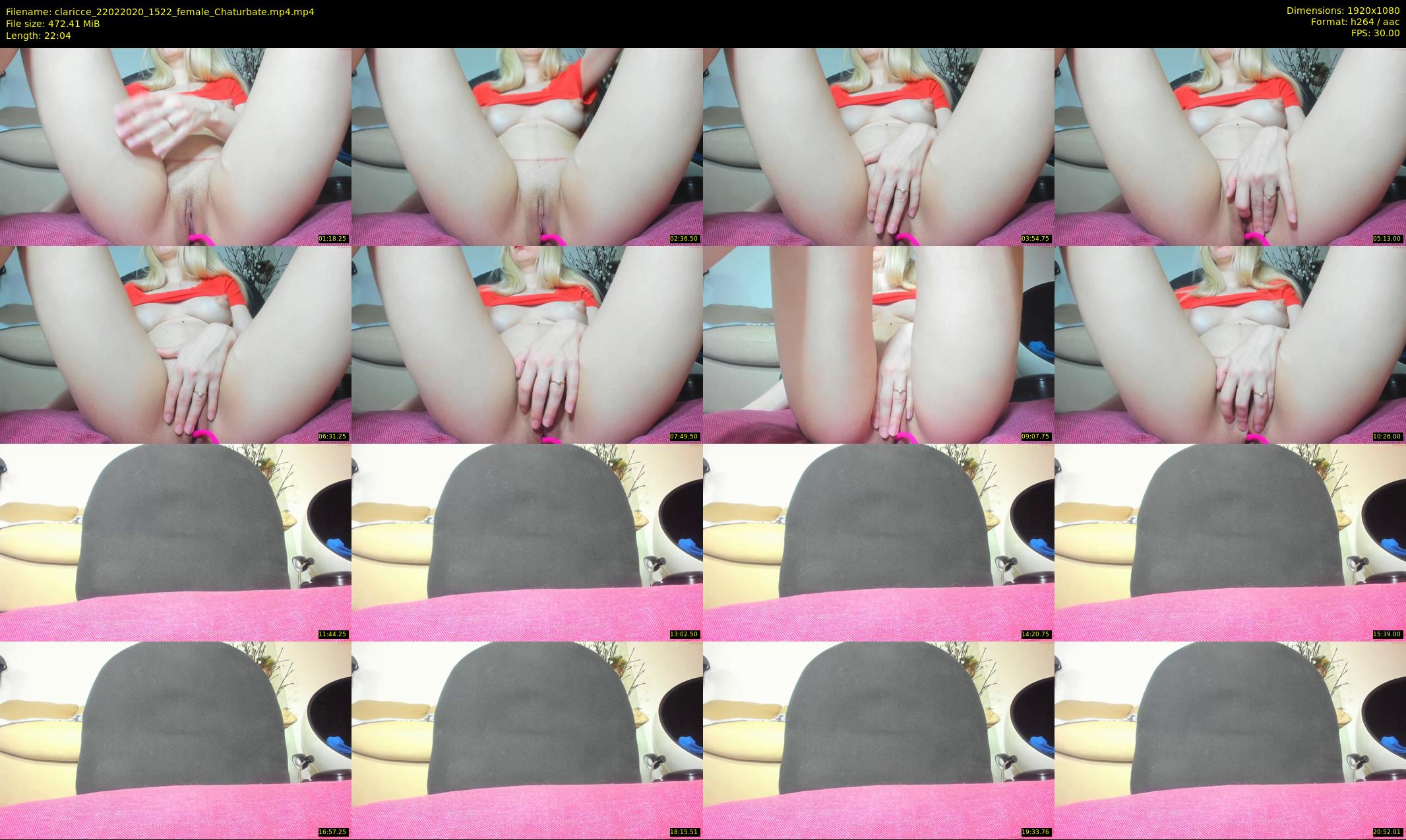 claricce — 23 minute Chaturbate female cam show recording, 1080p, Feb 22, 2020
