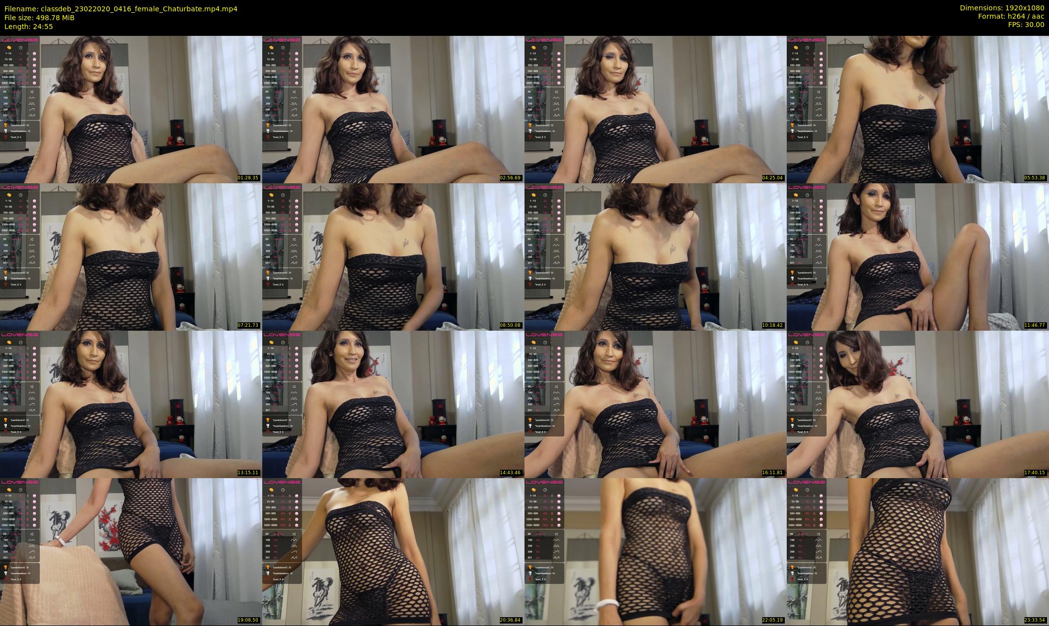 classdeb — 25 minute Chaturbate female cam show recording, 1080p, Feb 23, 2020