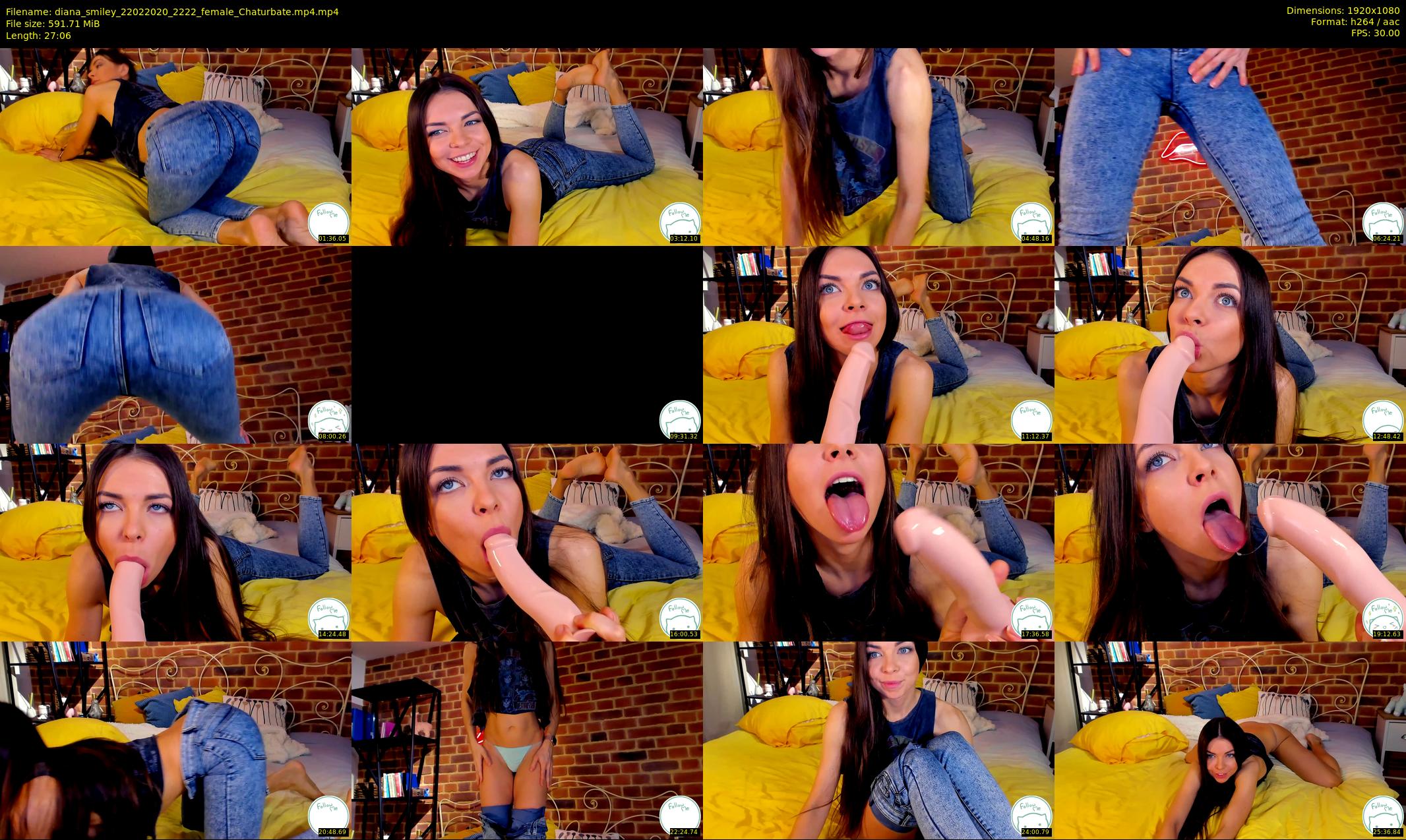diana_smiley — 28 minute Chaturbate female cam show recording, 1080p, Feb 22, 2020
